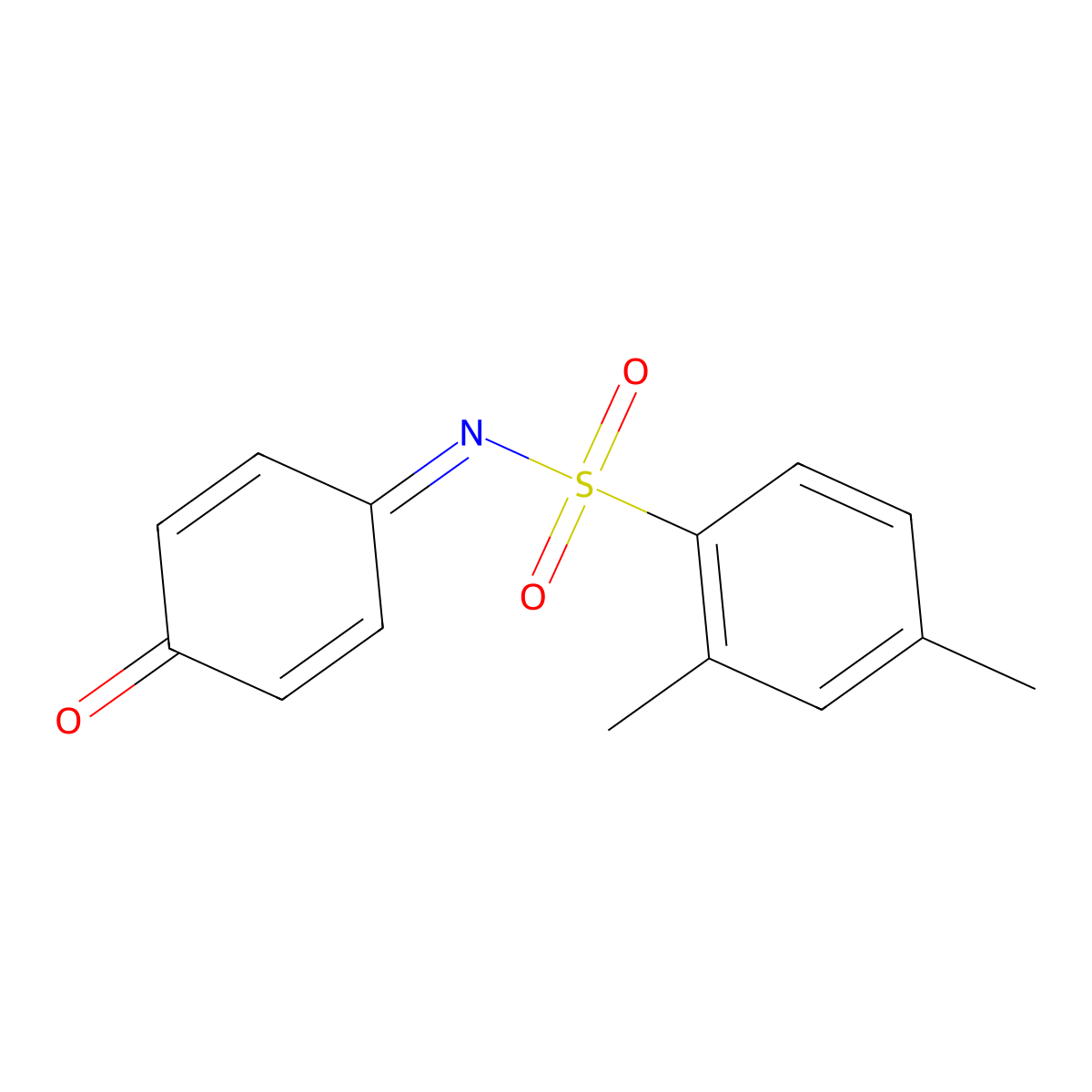 2,4-dimethyl-N-(4-oxocyclohexa-2,5-dien-1-ylidene)benzenesulfonamide molecular structure, CAS 425402-25-1