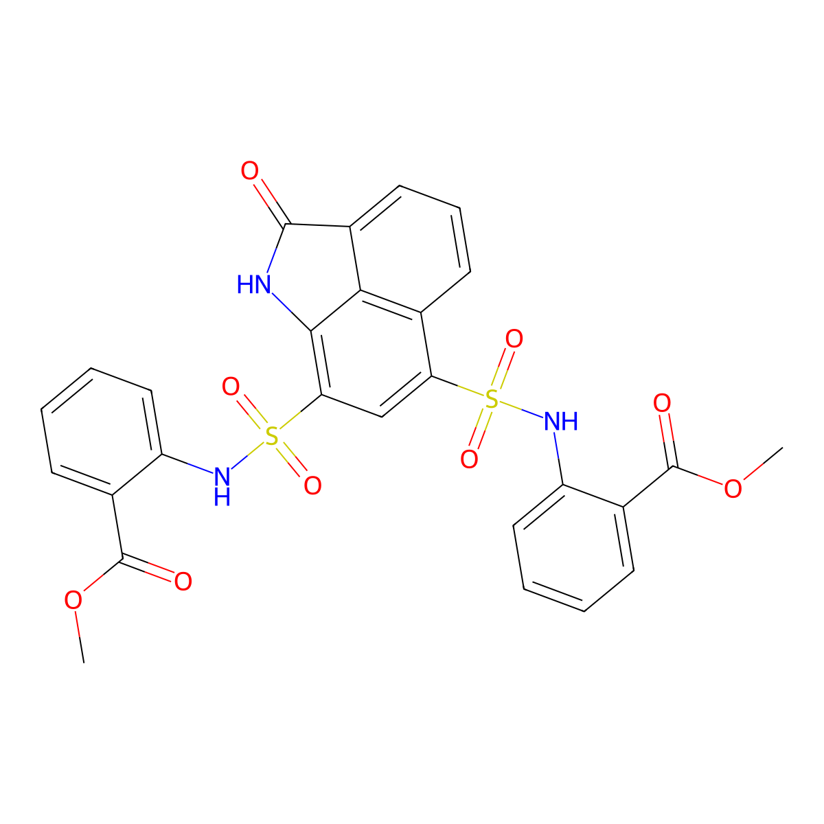 C27H21N3O9S2 molecular structure, CAS 425402-66-0