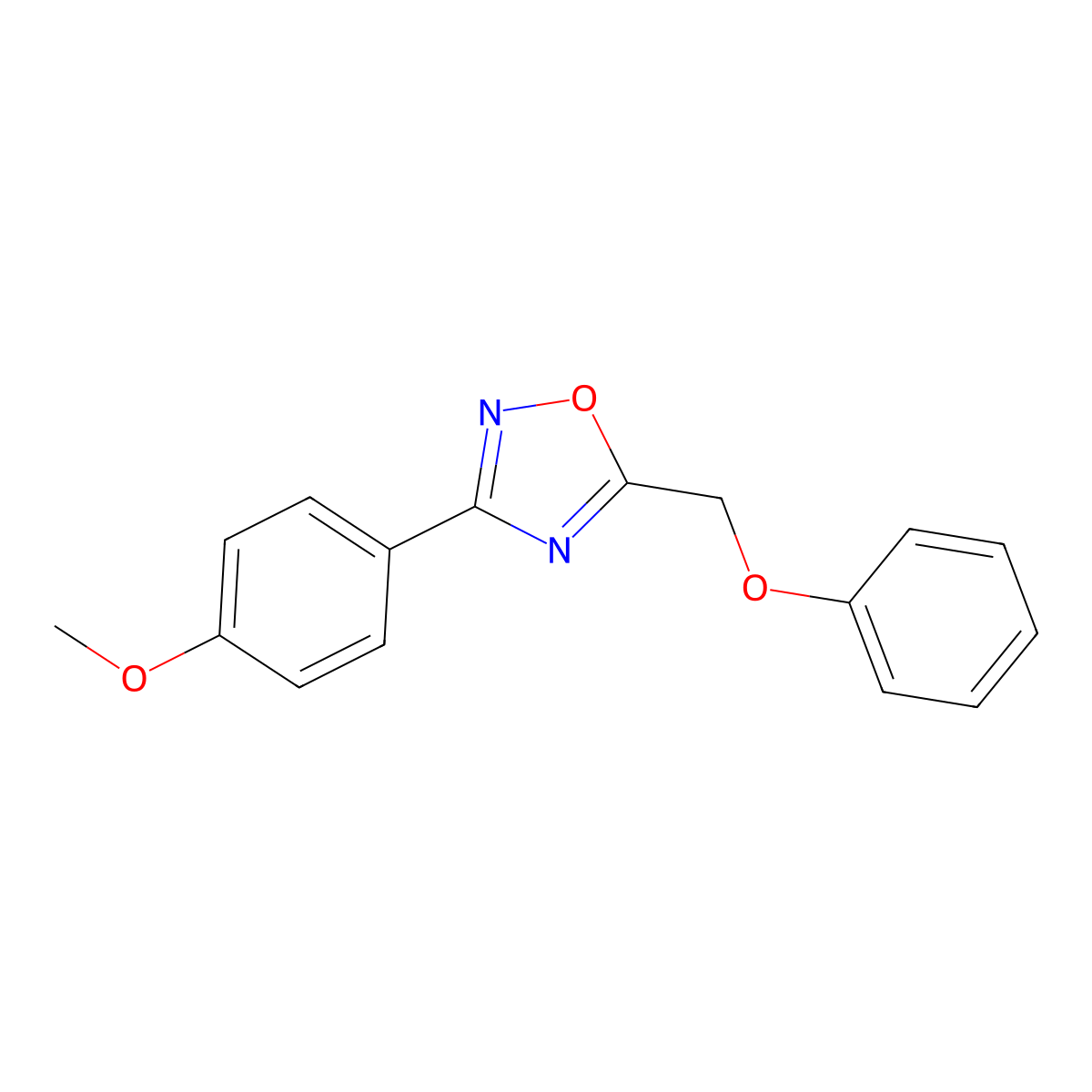 3-(4-Methoxyphenyl)-5-(phenoxymethyl)-1,2,4-oxadiazole molecular structure, CAS 425411-08-1