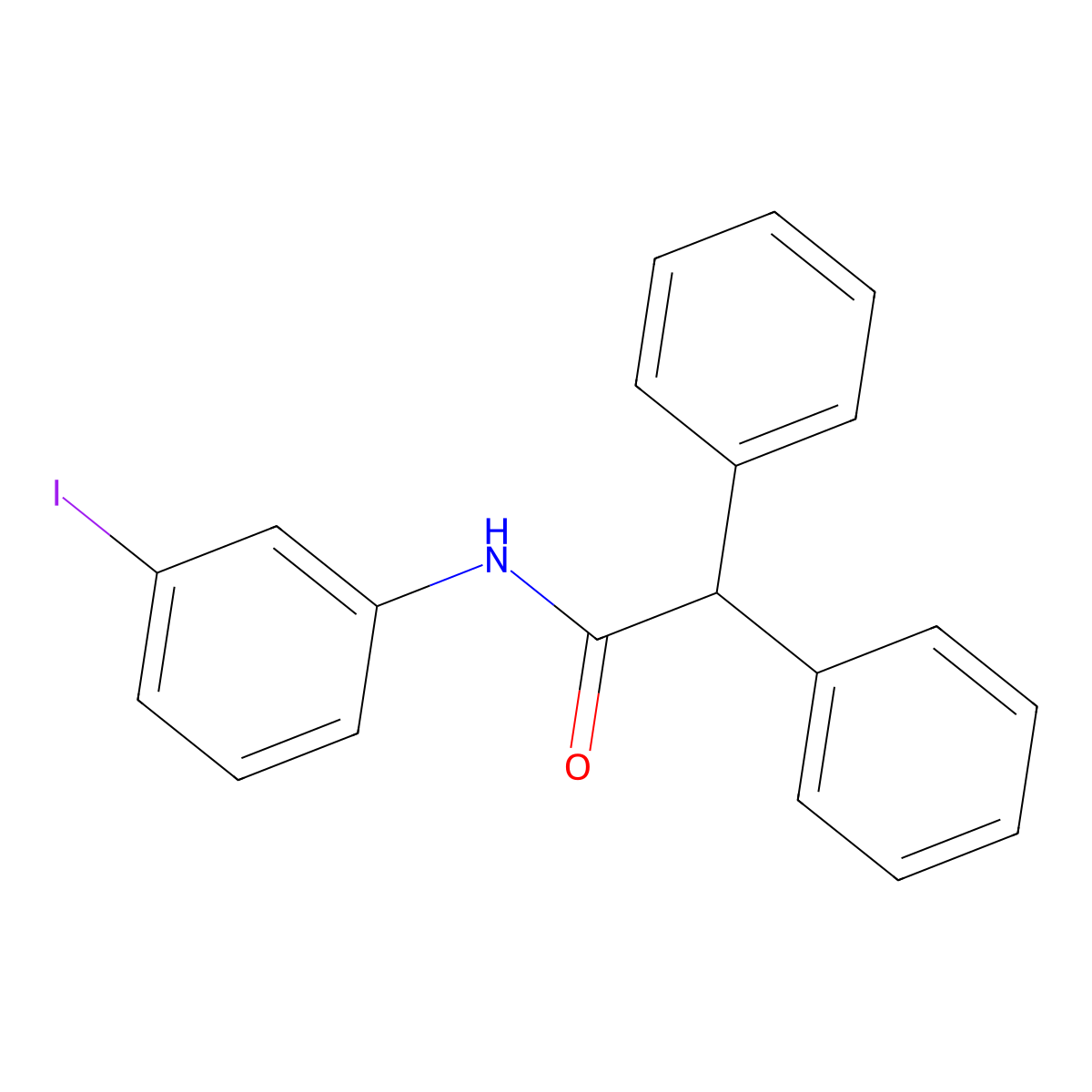 N-(3-iodophenyl)-2,2-diphenylacetamide molecular structure, CAS 425411-56-9