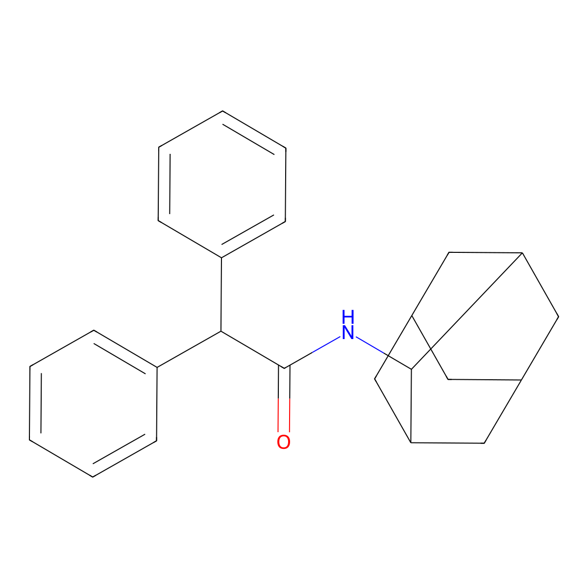 N-(2-adamantyl)-2,2-diphenylacetamide molecular structure, CAS 425412-74-4