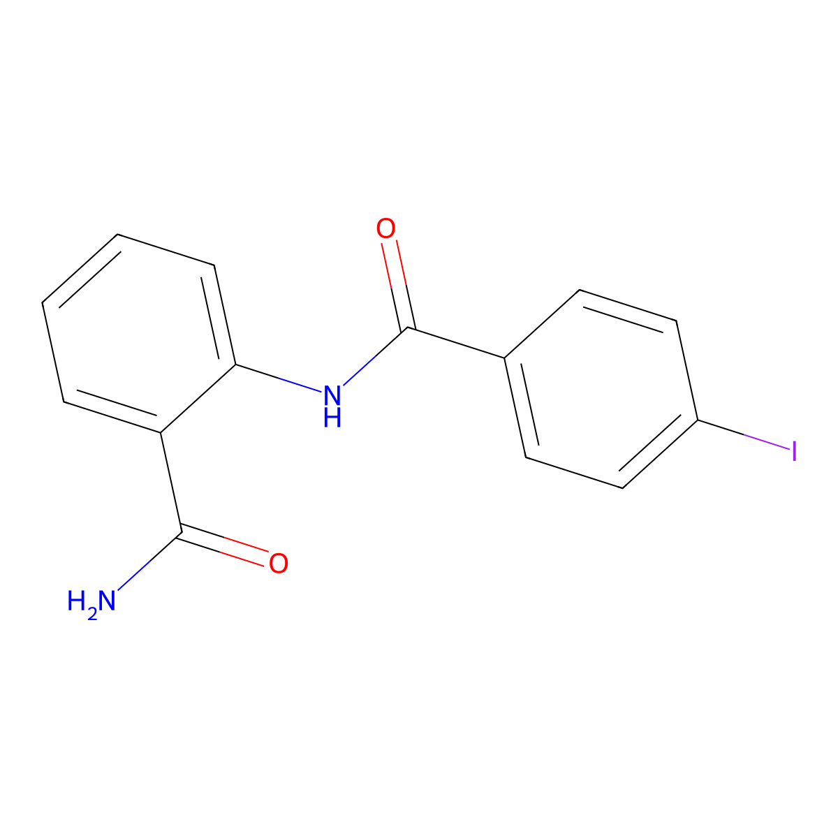 2-[(4-Iodobenzoyl)amino]benzamide molecular structure, CAS 425414-46-6