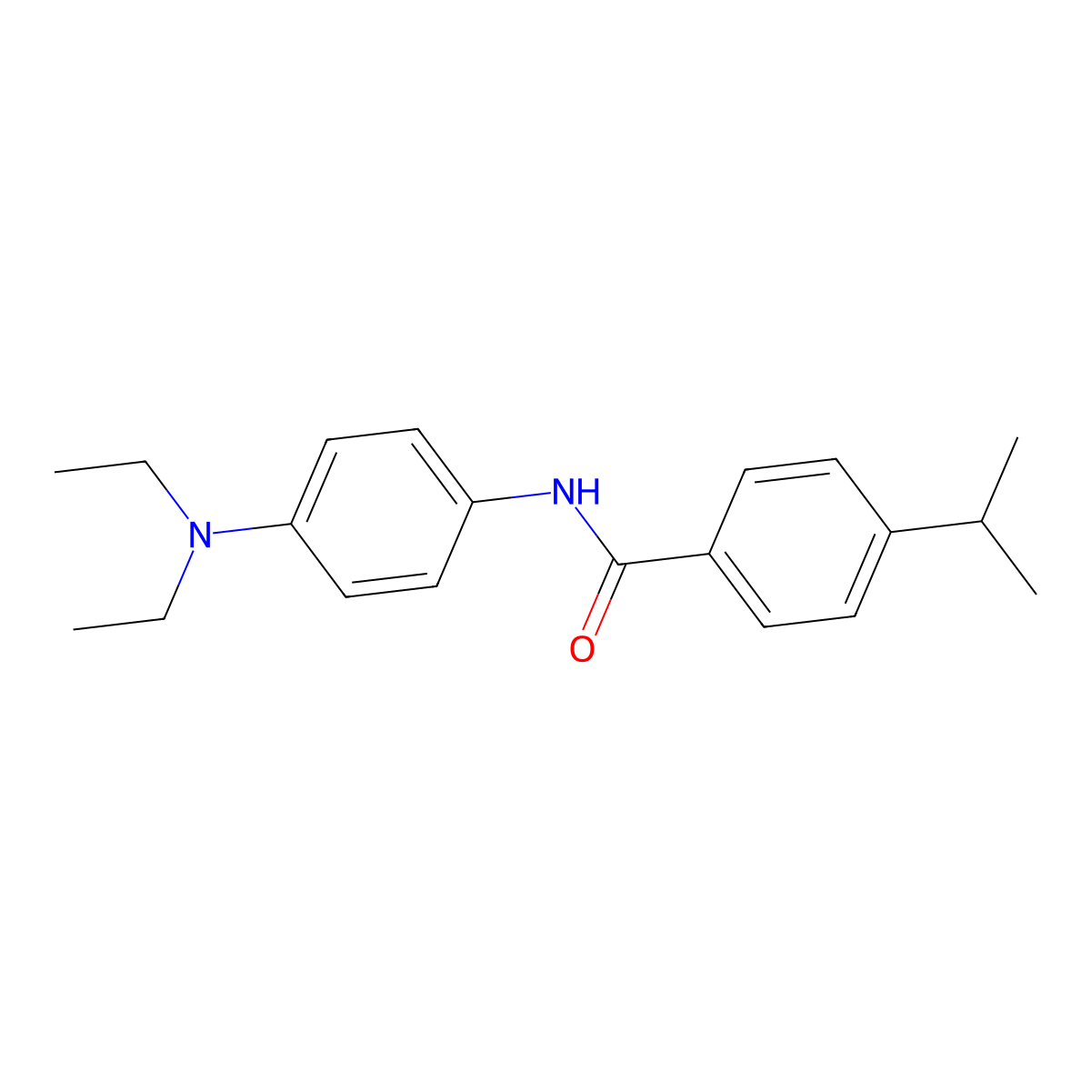 N-[4-(diethylamino)phenyl]-4-propan-2-ylbenzamide molecular structure, CAS 425415-10-7