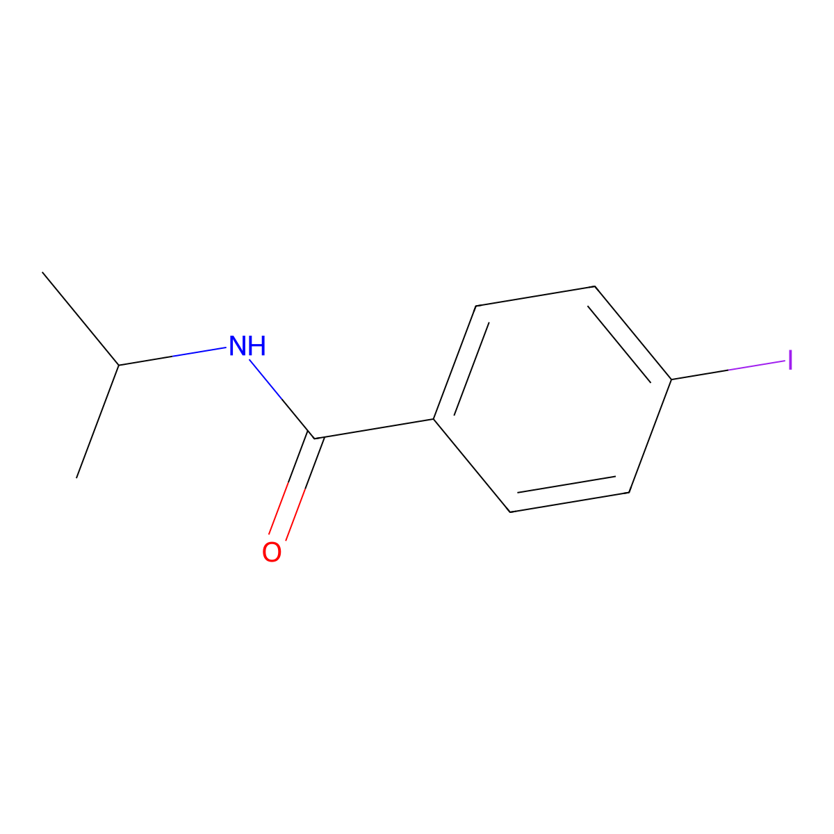 4-Iodo-N-isopropylbenzamide molecular structure, CAS 425416-87-1
