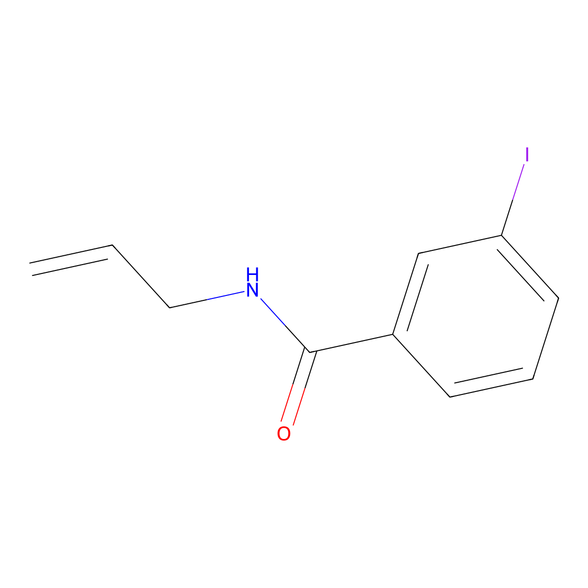 3-iodo-N-prop-2-enylbenzamide molecular structure, CAS 425417-61-4