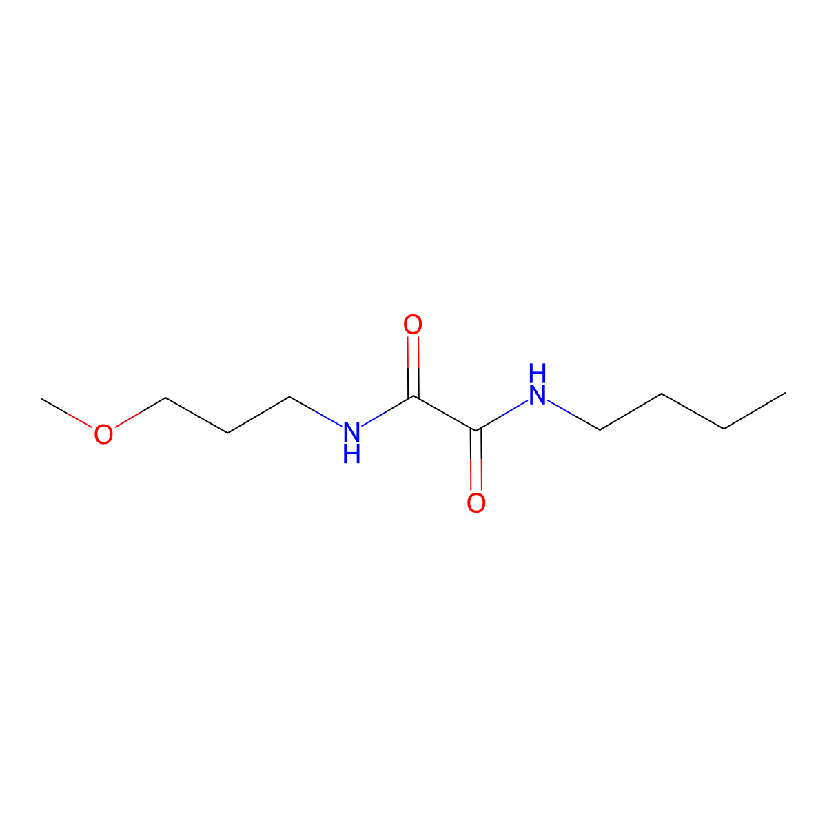 N-butyl-N'-(3-methoxypropyl)oxamide molecular structure, CAS 425418-24-2