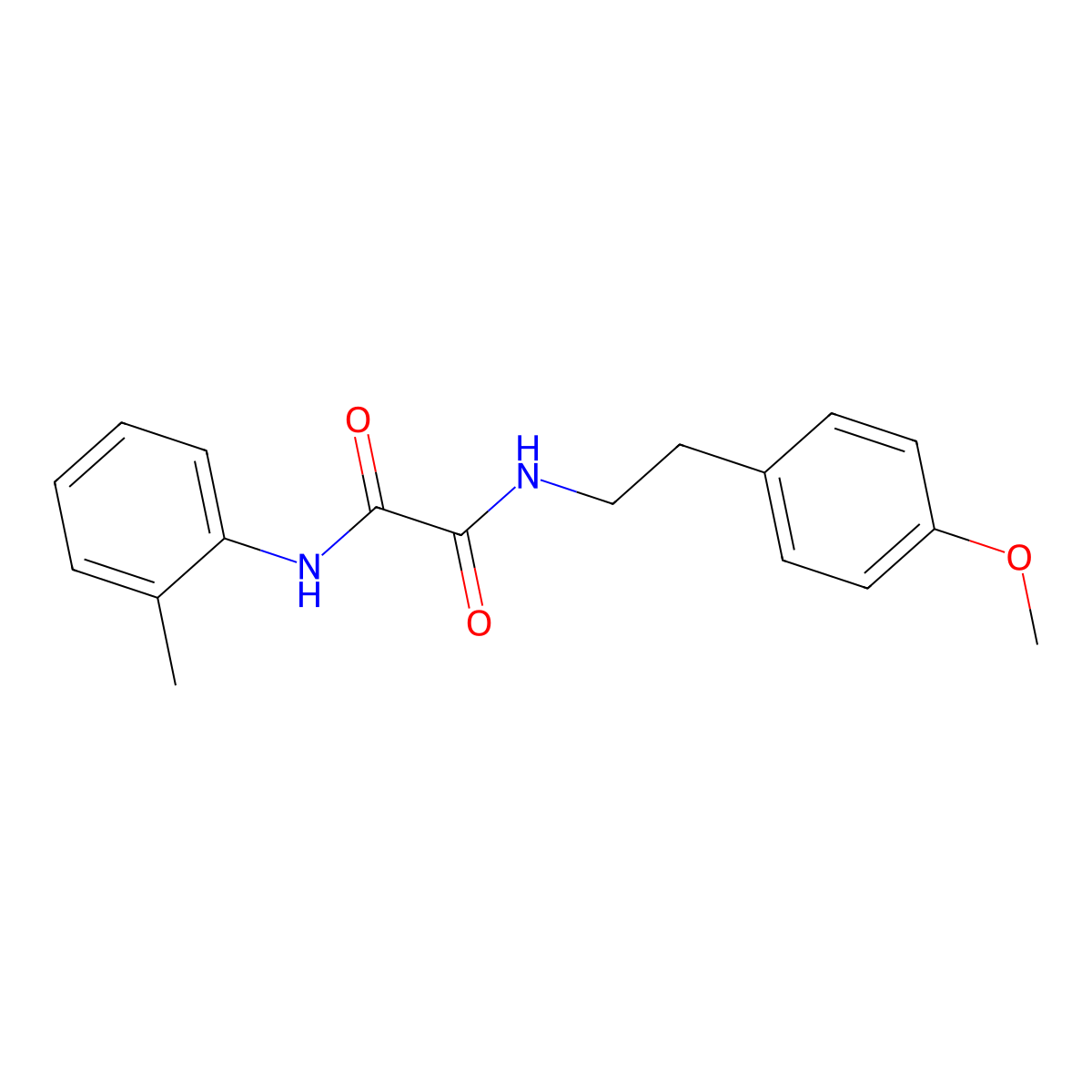 N1-(4-methoxyphenethyl)-N2-(o-tolyl)oxalamide molecular structure, CAS 425418-45-7
