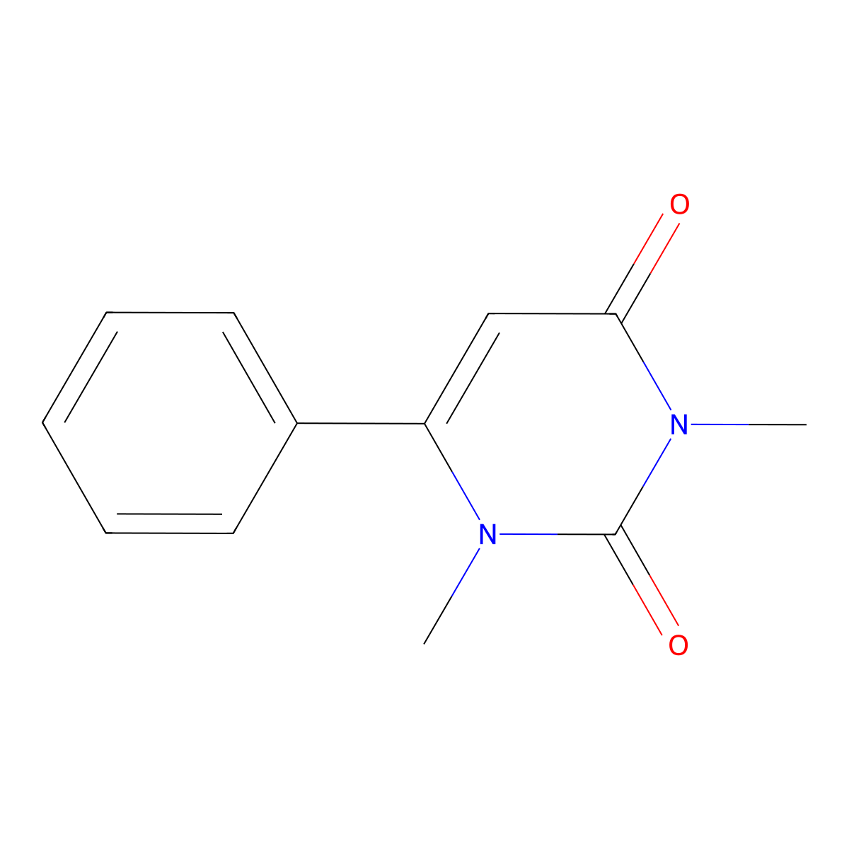 1,3-Dimethyl-6-phenylpyrimidine-2,4-dione molecular structure, CAS 42542-99-4
