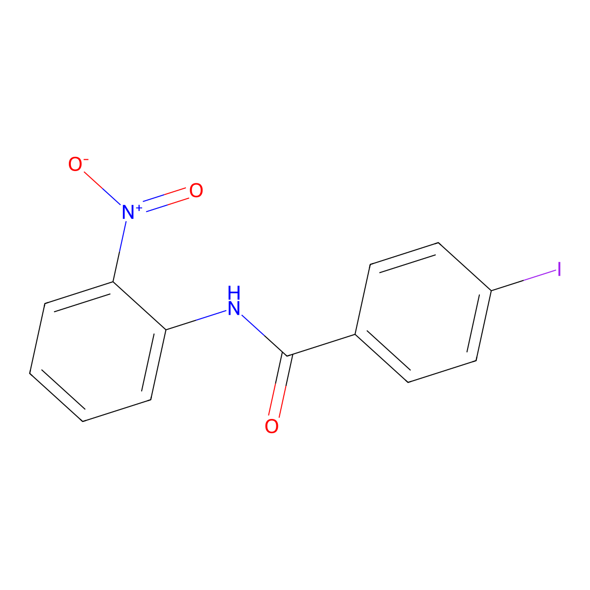 4-iodo-N-(2-nitrophenyl)benzamide molecular structure, CAS 425422-41-9