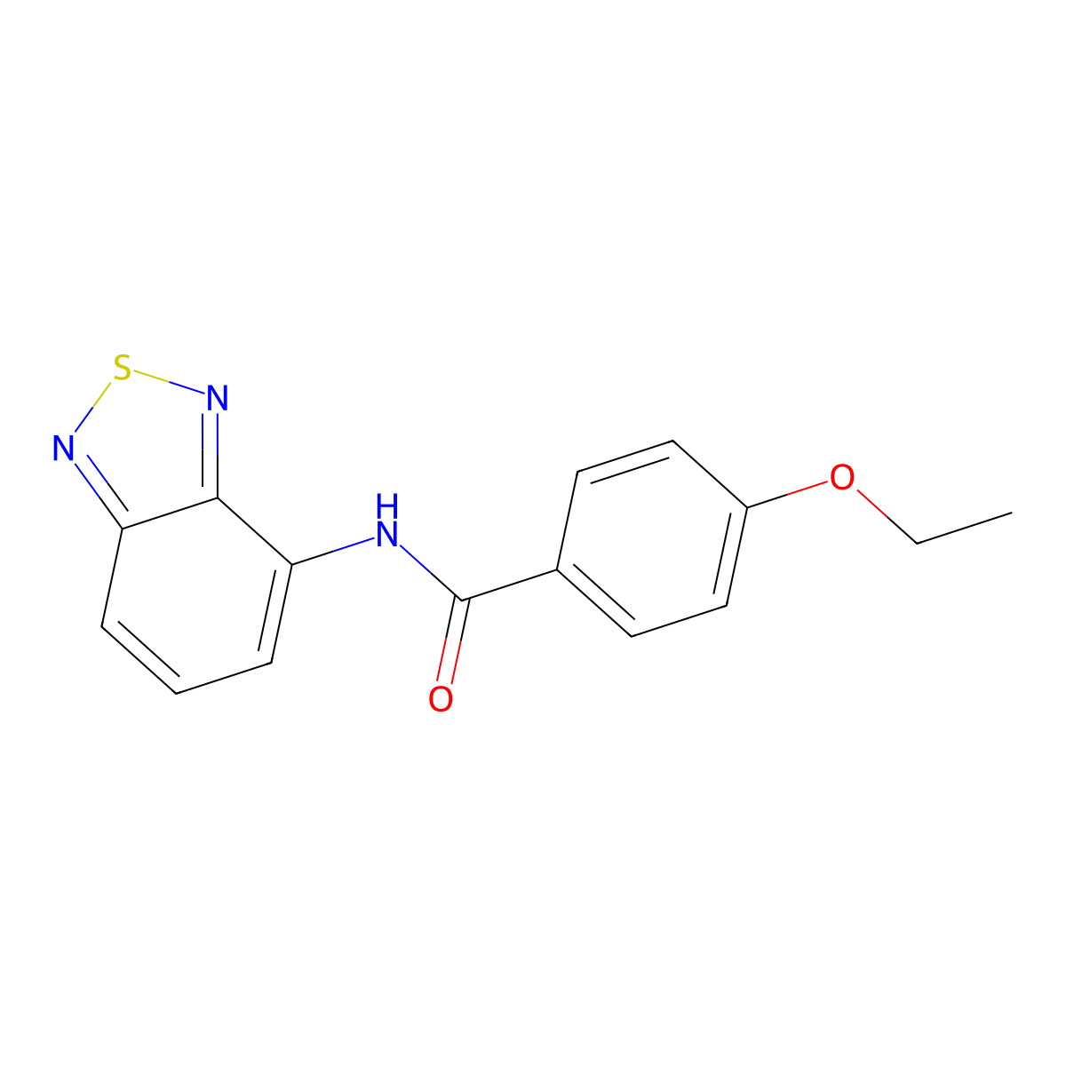 N-(2,1,3-benzothiadiazol-4-yl)-4-ethoxybenzamide molecular structure, CAS 425423-41-2