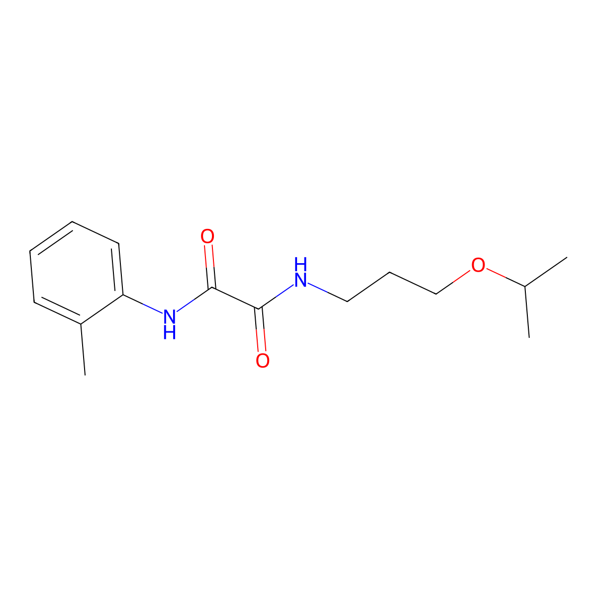 N'-(2-methylphenyl)-N-(3-propan-2-yloxypropyl)oxamide molecular structure, CAS 425425-82-7