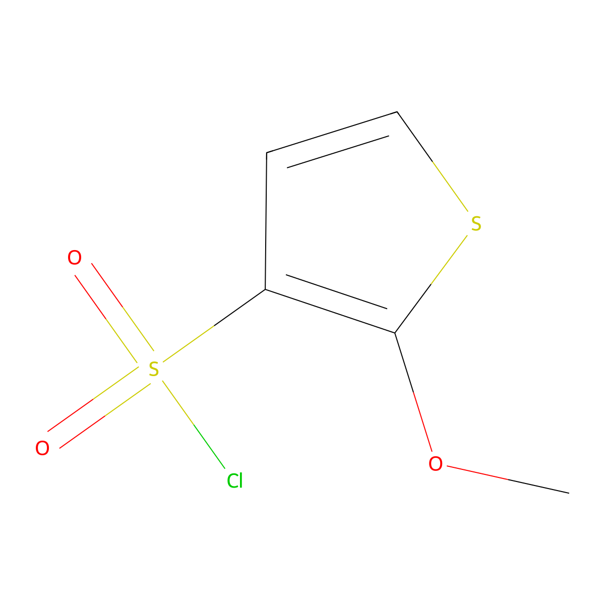 2-Methoxythiophene-3-sulfonyl chloride molecular structure, CAS 425426-96-6