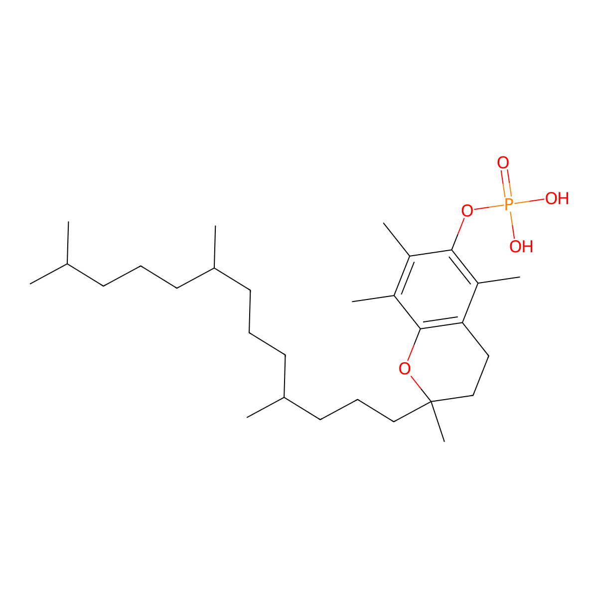 Tocopheryl Phosphate molecular structure, CAS 425429-22-7