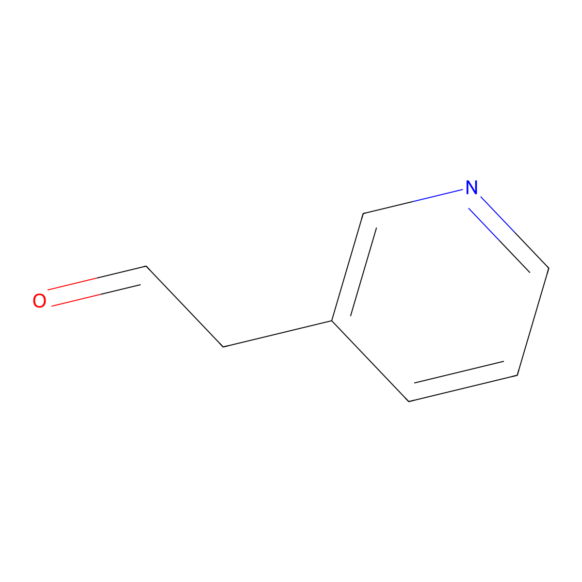 Pyridin-3-ylacetaldehyde molecular structure, CAS 42545-63-1