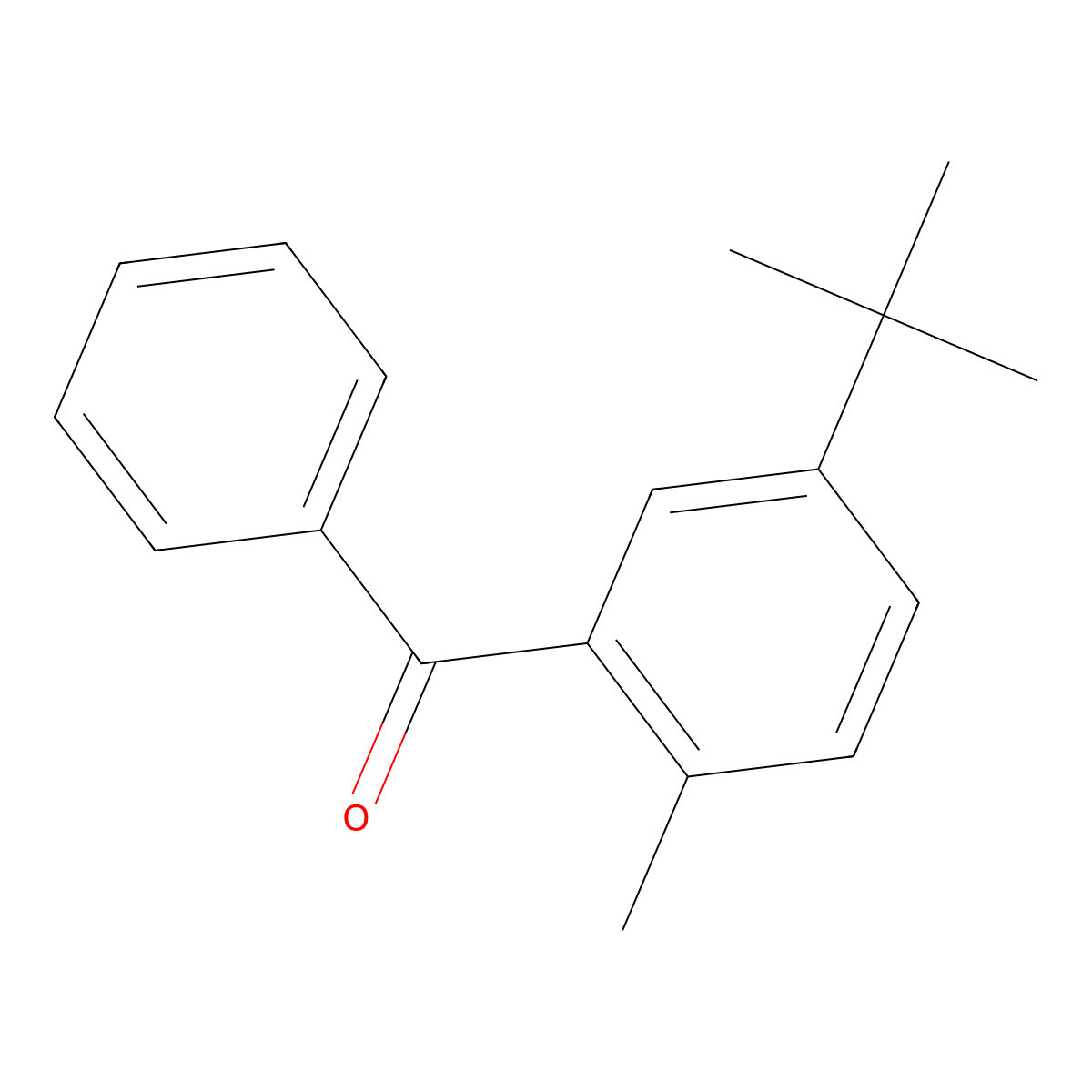 (5-(Tert-butyl)-2-methylphenyl)(phenyl)methanone molecular structure, CAS 42549-03-1