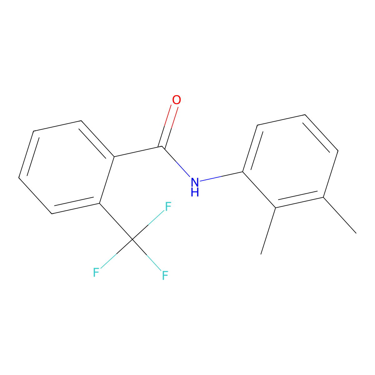 N-(2,3-dimethylphenyl)-2-(trifluoromethyl)benzamide molecular structure, CAS 425606-79-7