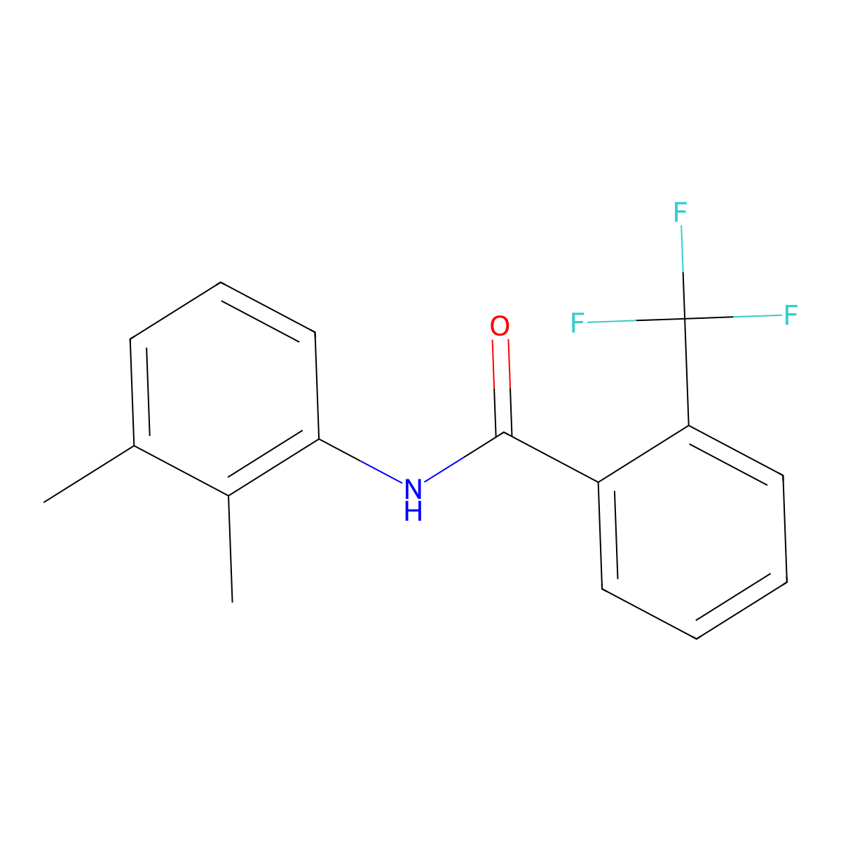 N-(2,3-dimethylphenyl)-2-(trifluoromethyl)benzamide molecular structure, CAS 425606-79-7