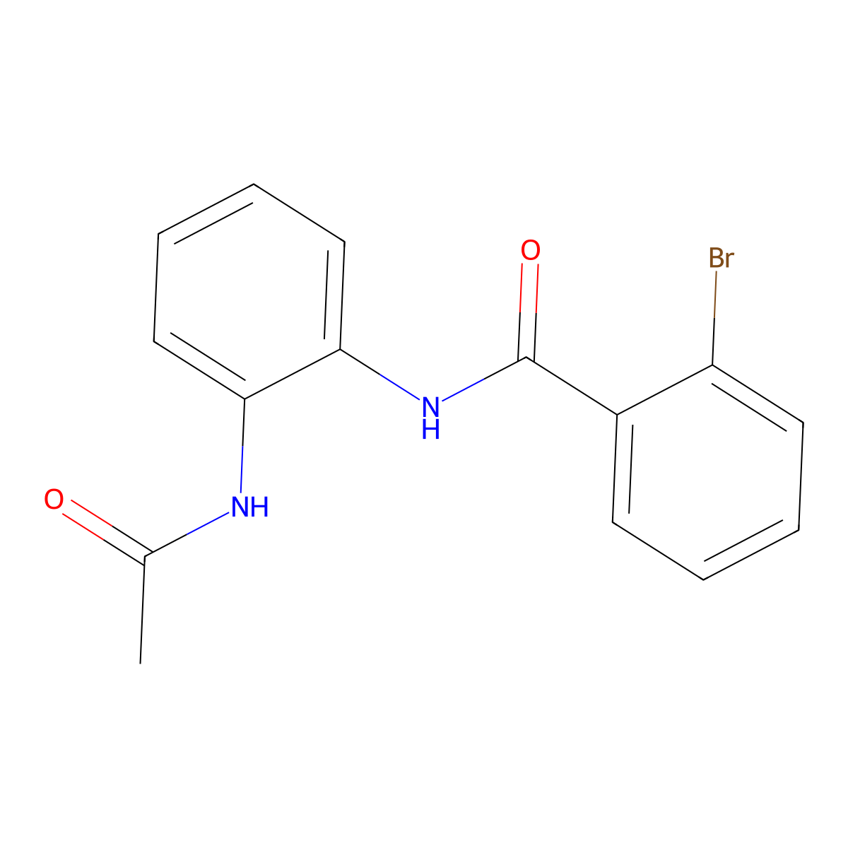 N-[2-(acetylamino)phenyl]-2-bromobenzamide molecular structure, CAS 425607-25-6