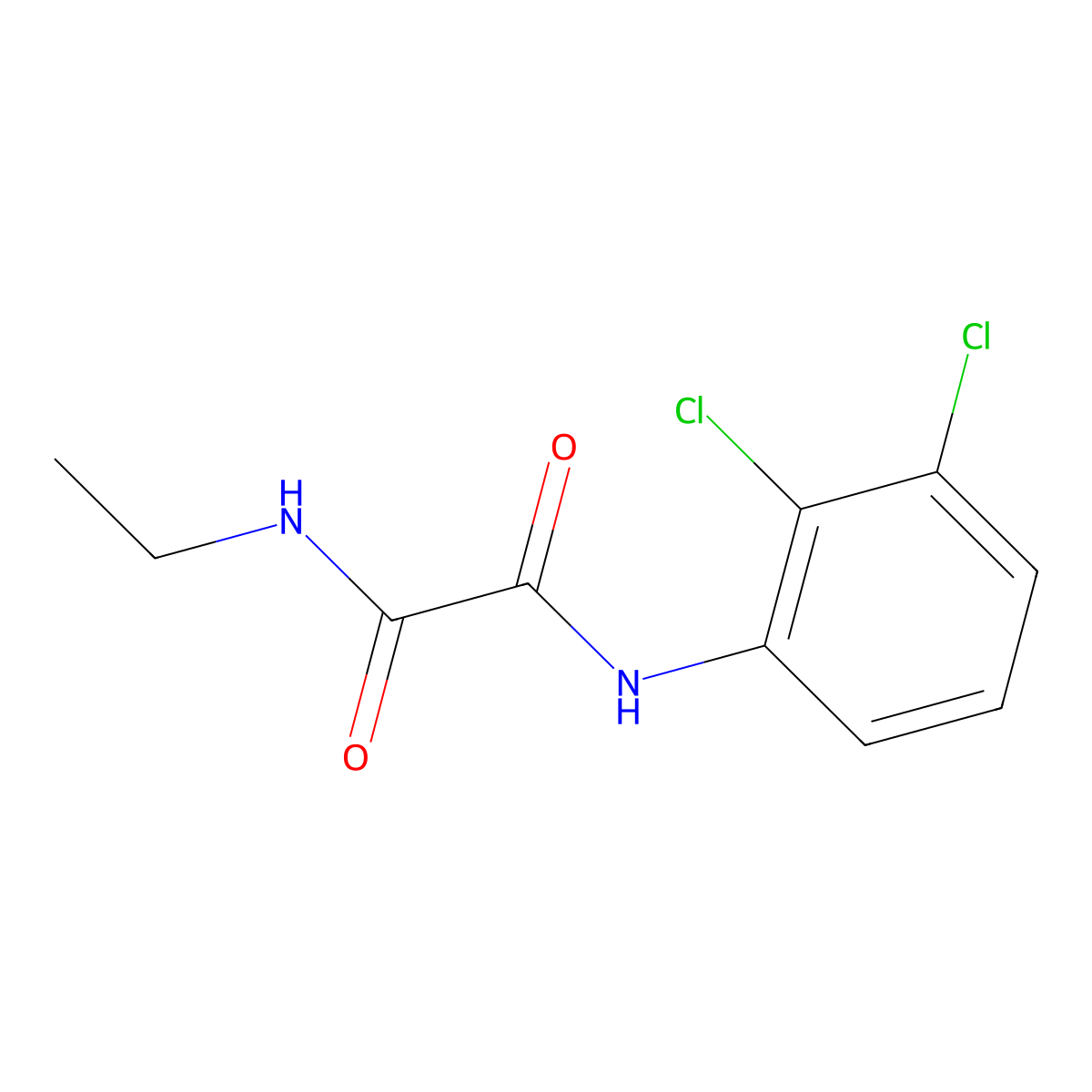 N'-(2,3-dichlorophenyl)-N-ethyloxamide molecular structure, CAS 425607-74-5