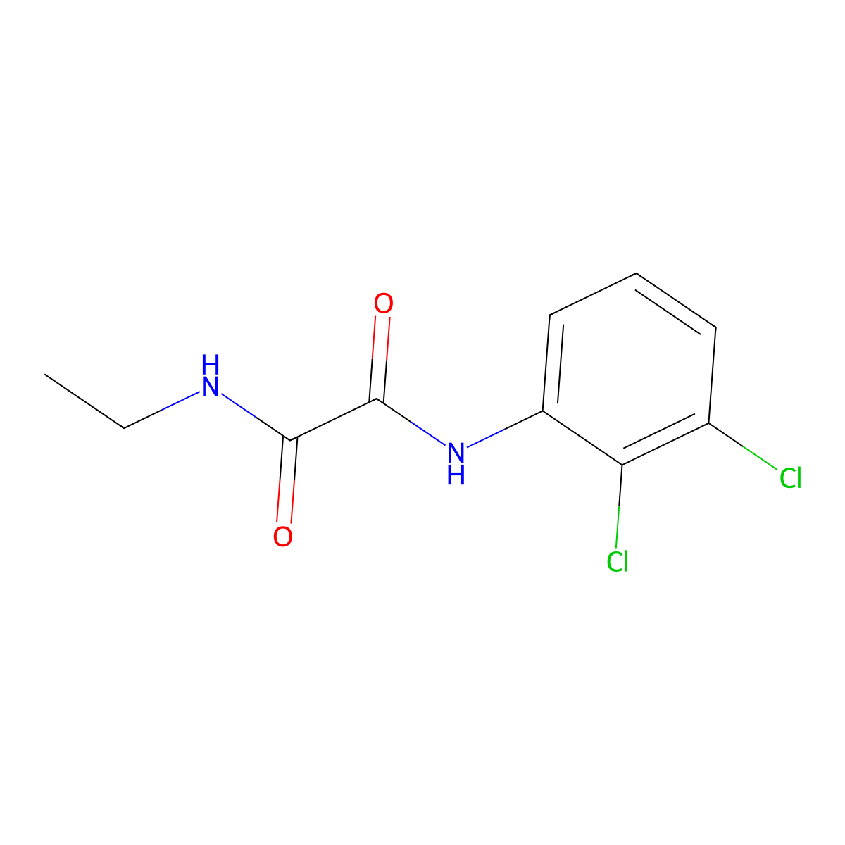 N'-(2,3-dichlorophenyl)-N-ethyloxamide molecular structure, CAS 425607-74-5