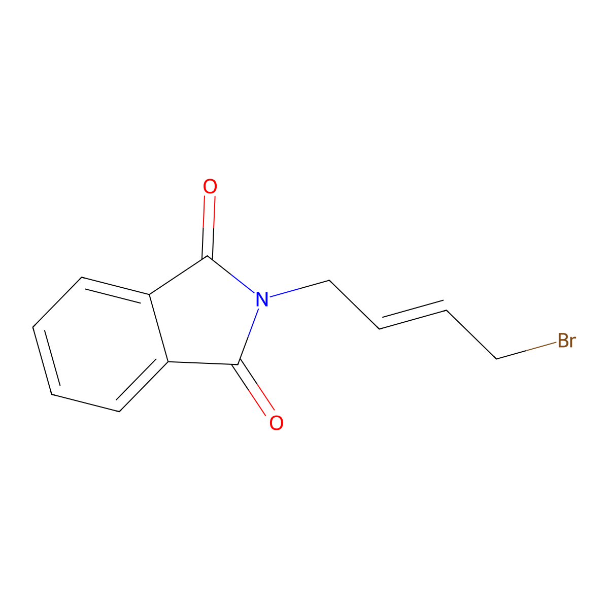 2-(4-Bromobut-2-en-1-yl)-1H-isoindole-1,3(2H)-dione molecular structure, CAS 42561-71-7