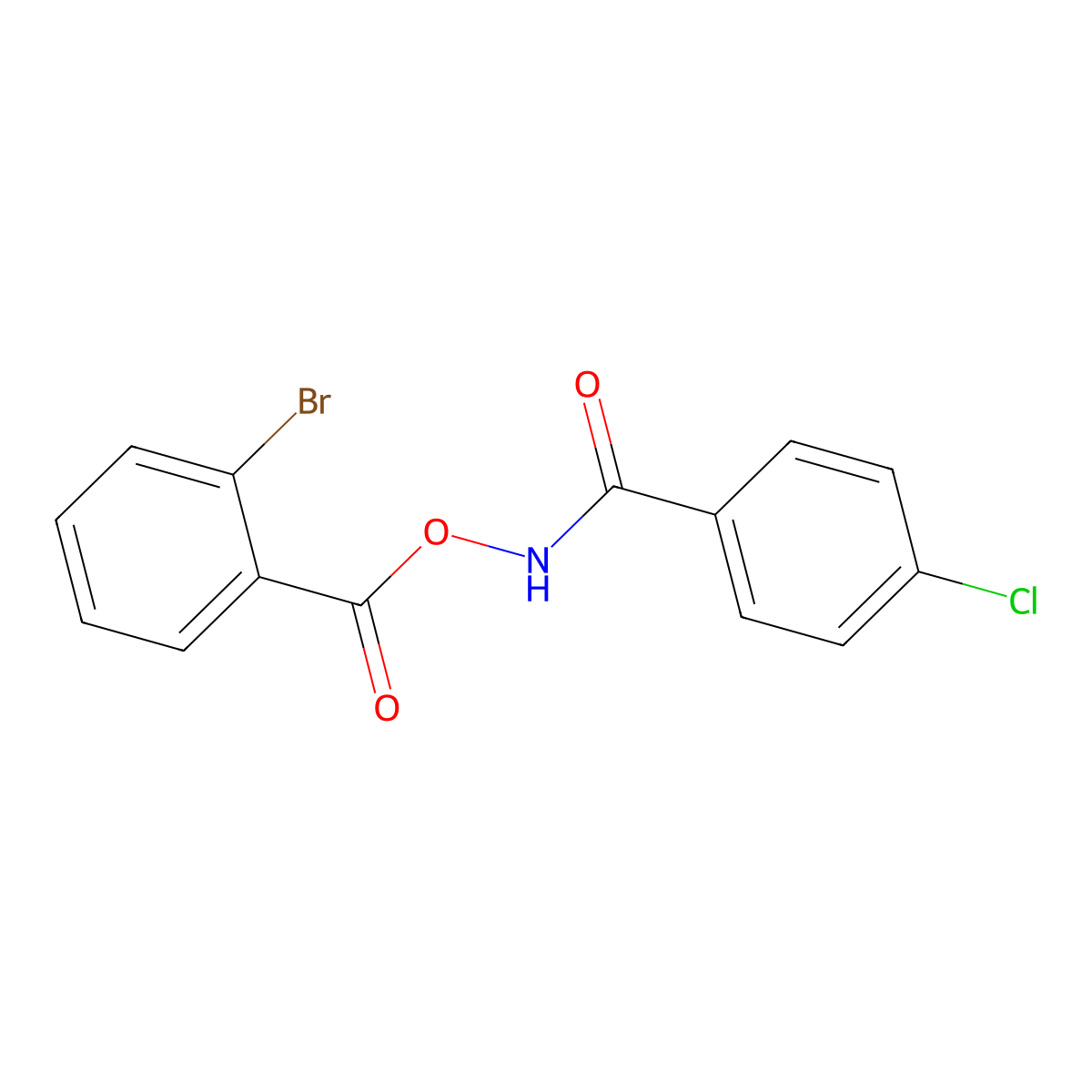 N-(2-bromobenzoyloxy)-4-chlorobenzamide molecular structure, CAS 425613-83-8