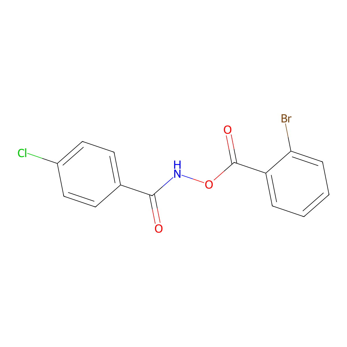 N-(2-bromobenzoyloxy)-4-chlorobenzamide molecular structure, CAS 425613-83-8
