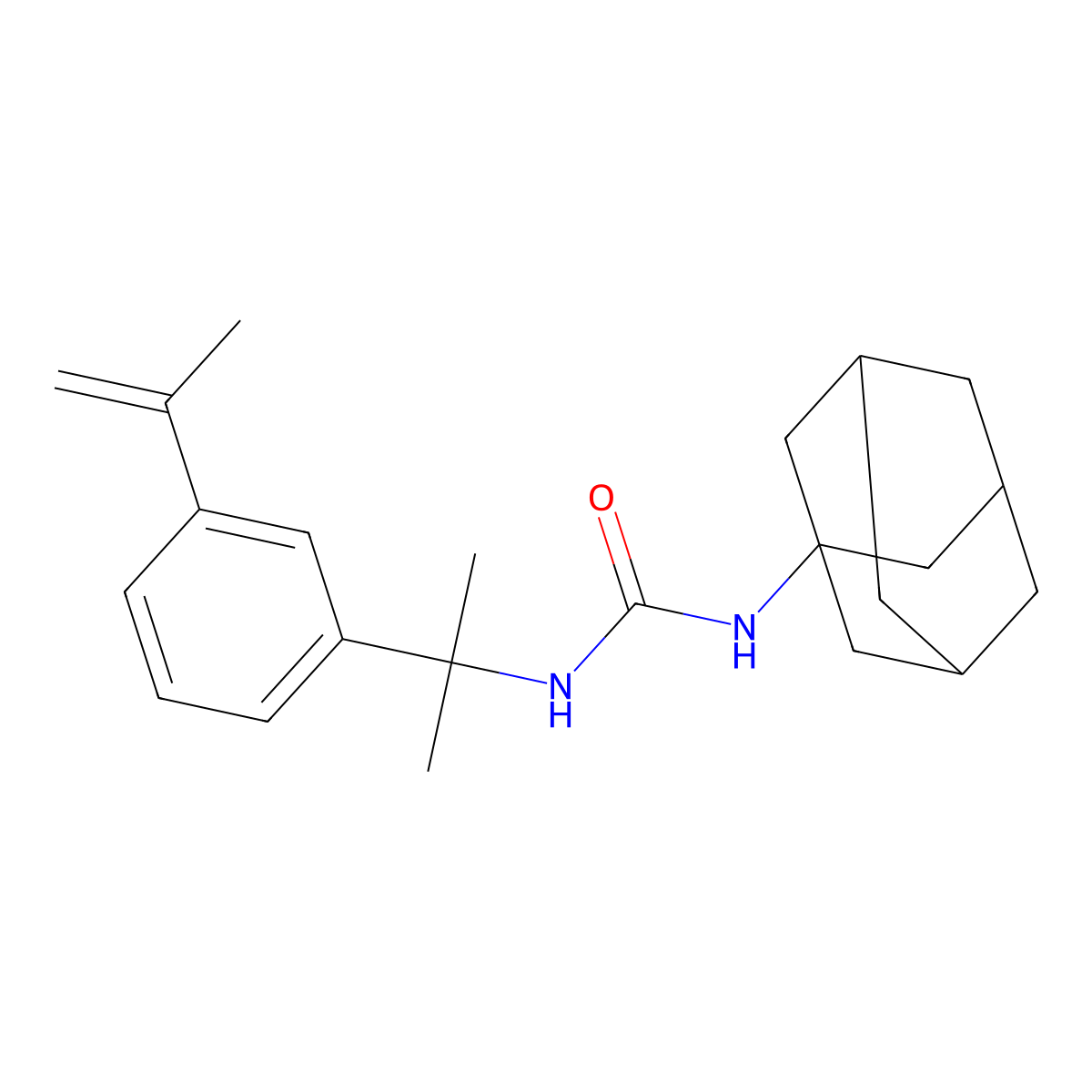 1-(1-Adamantyl)-3-[2-(3-prop-1-en-2-ylphenyl)propan-2-yl]urea molecular structure, CAS 425616-51-9