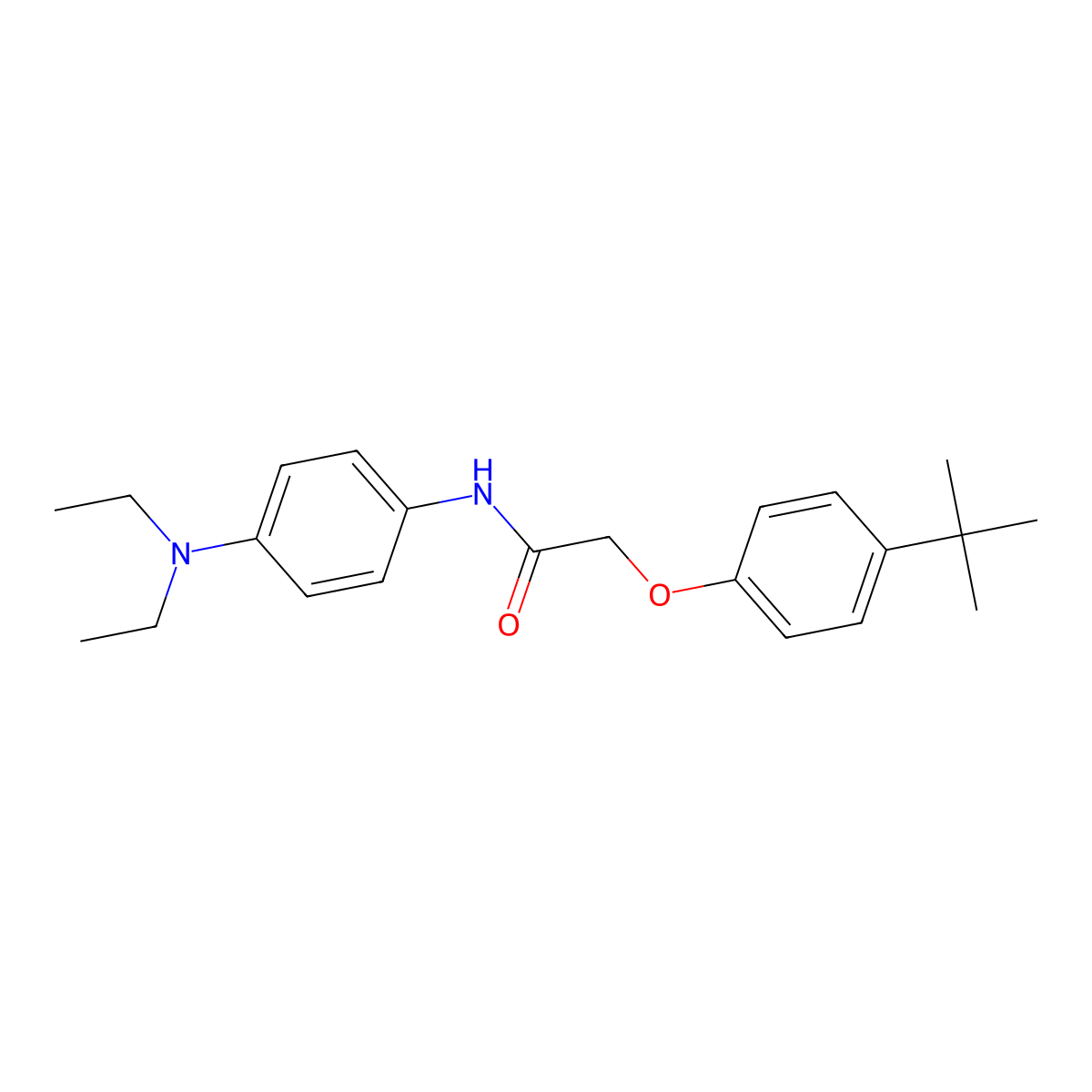 2-(4-tert-butylphenoxy)-N-[4-(diethylamino)phenyl]acetamide molecular structure, CAS 425616-82-6