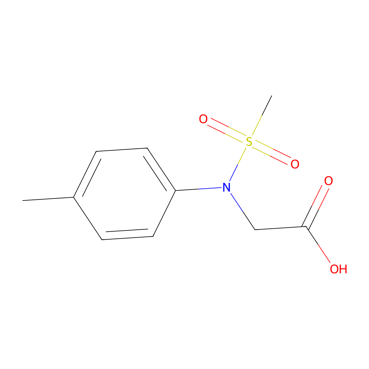 N-(4-Methylphenyl)-N-(methylsulfonyl)glycine molecular structure, CAS 425616-93-9
