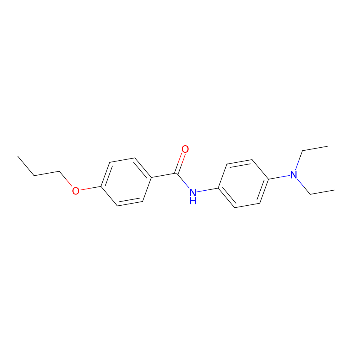 N-[4-(diethylamino)phenyl]-4-propoxybenzamide molecular structure, CAS 425624-47-1