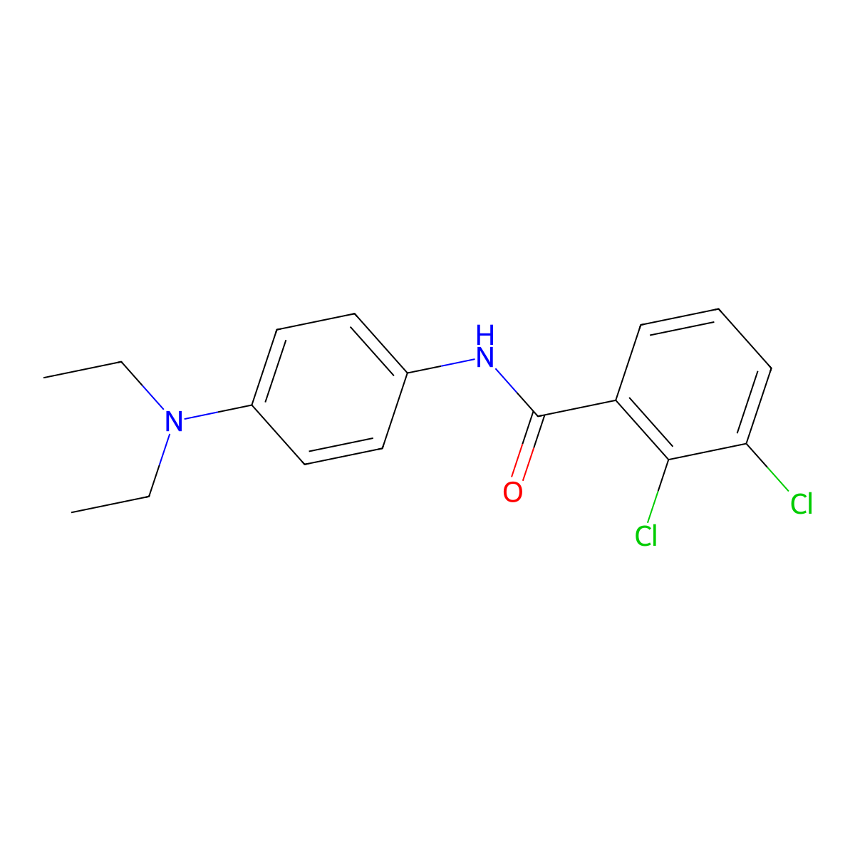 2,3-dichloro-N-[4-(diethylamino)phenyl]benzamide molecular structure, CAS 425624-96-0