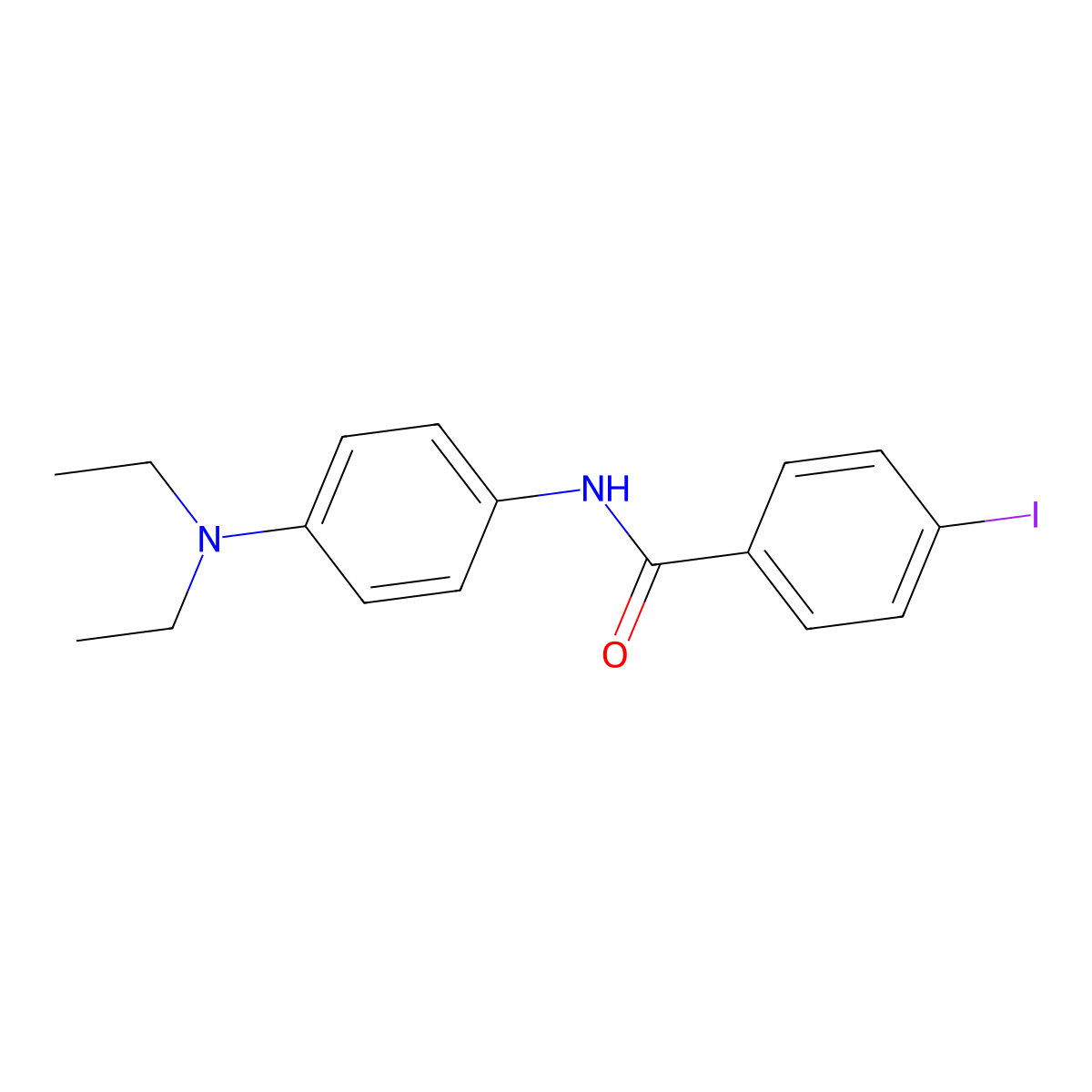 N-[4-(diethylamino)phenyl]-4-iodobenzamide molecular structure, CAS 425626-63-7