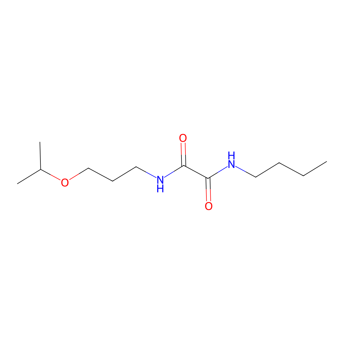 N-butyl-N'-(3-propan-2-yloxypropyl)oxamide molecular structure, CAS 425627-09-4
