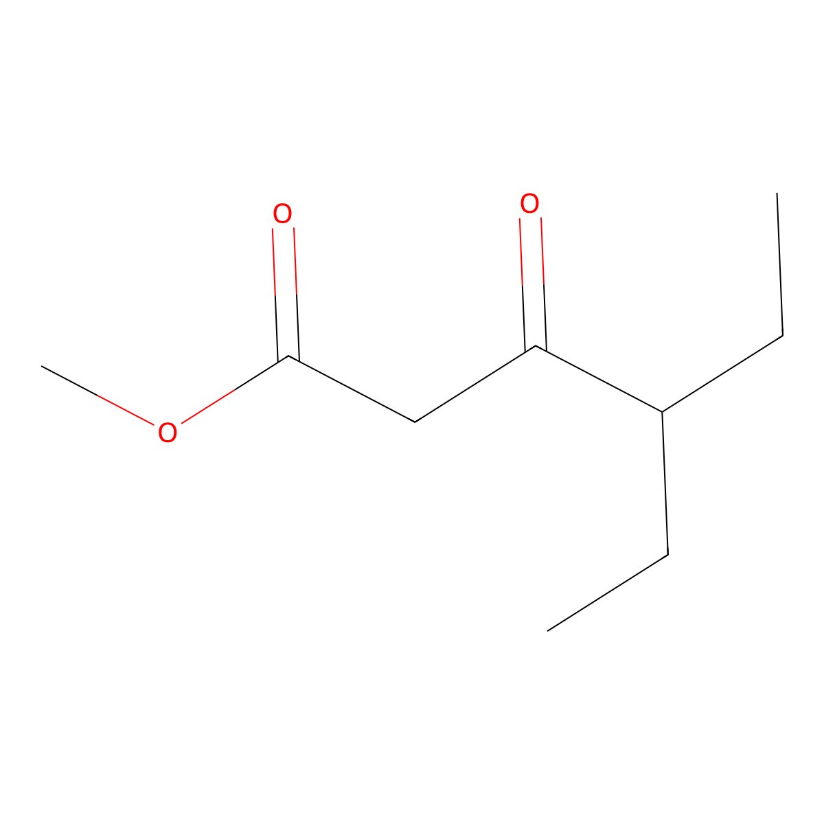Methyl 4-ethyl-3-oxohexanoate molecular structure, CAS 425629-32-9