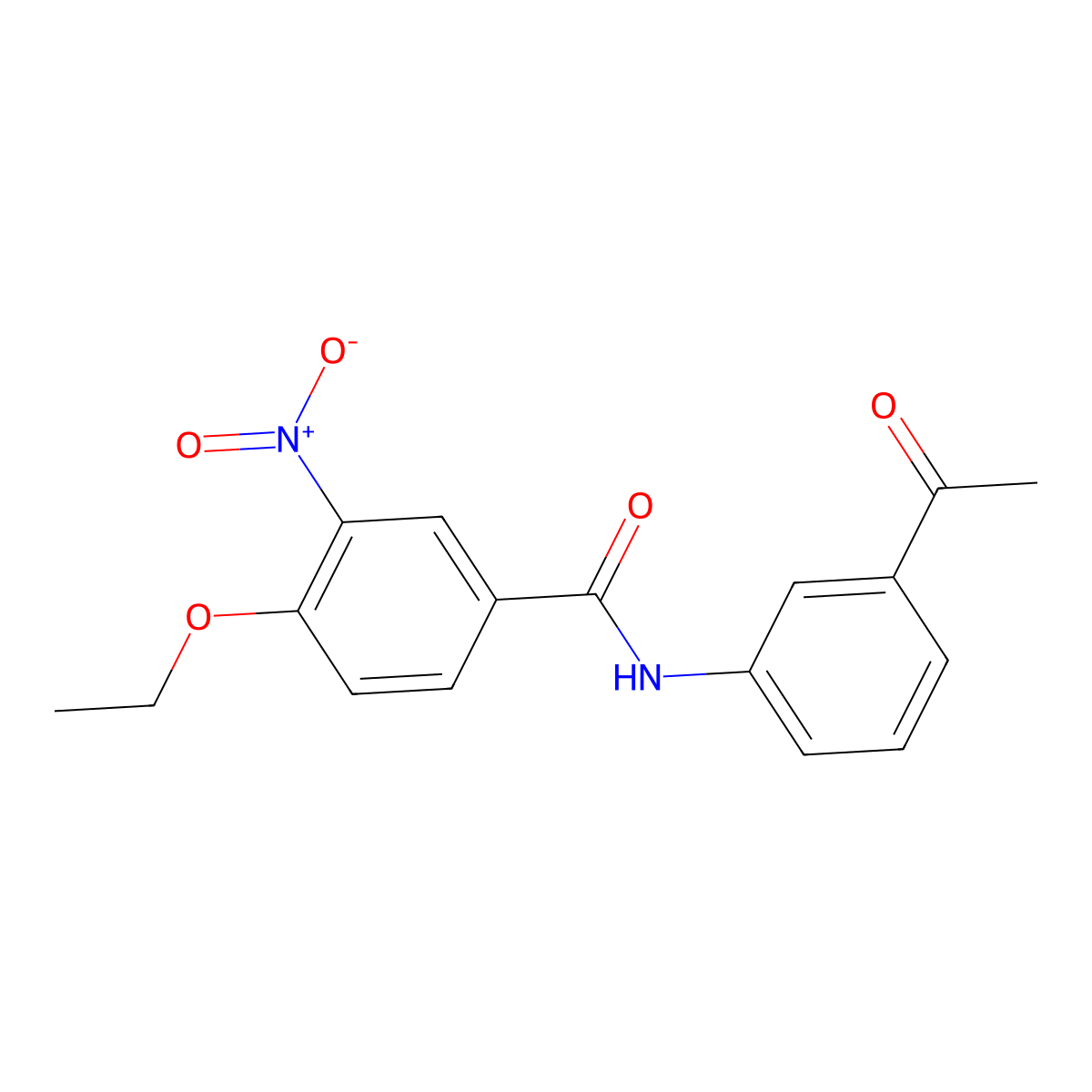 N-(3-acetylphenyl)-4-ethoxy-3-nitrobenzamide molecular structure, CAS 425631-54-5