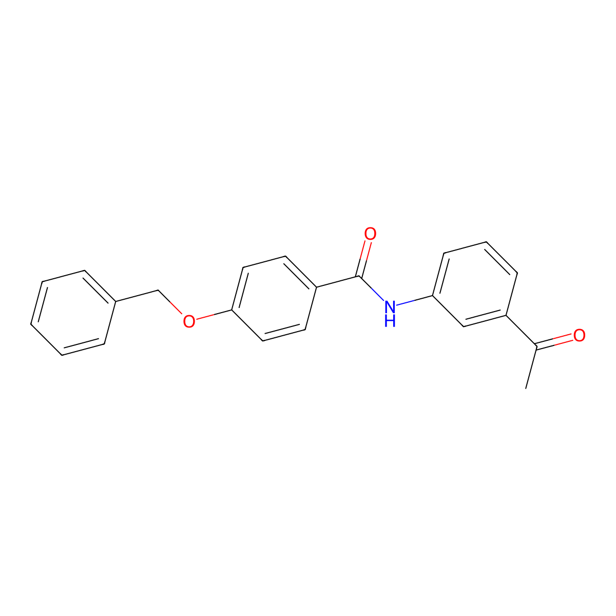 N-(3-Acetylphenyl)-4-(phenylmethoxy)benzamide molecular structure, CAS 425632-47-9