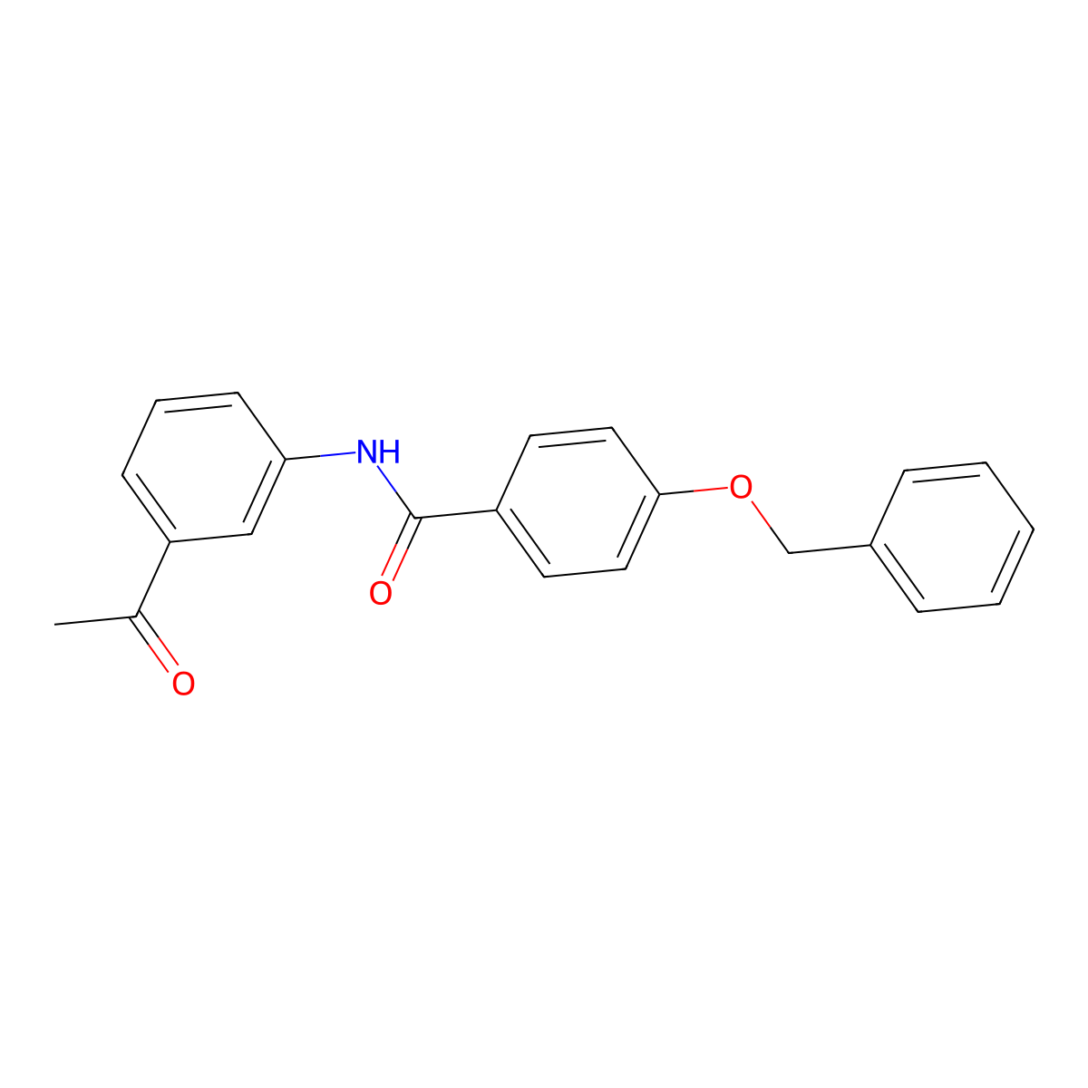 N-(3-Acetylphenyl)-4-(phenylmethoxy)benzamide molecular structure, CAS 425632-47-9