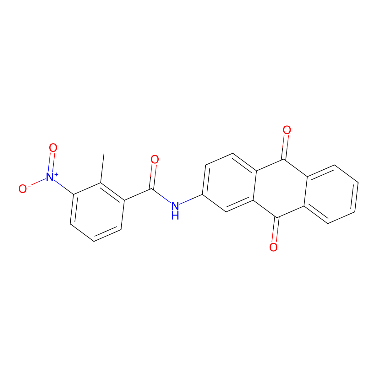N-(9,10-dioxo-9,10-dihydroanthracen-2-yl)-2-methyl-3-nitrobenzamide molecular structure, CAS 425632-51-5