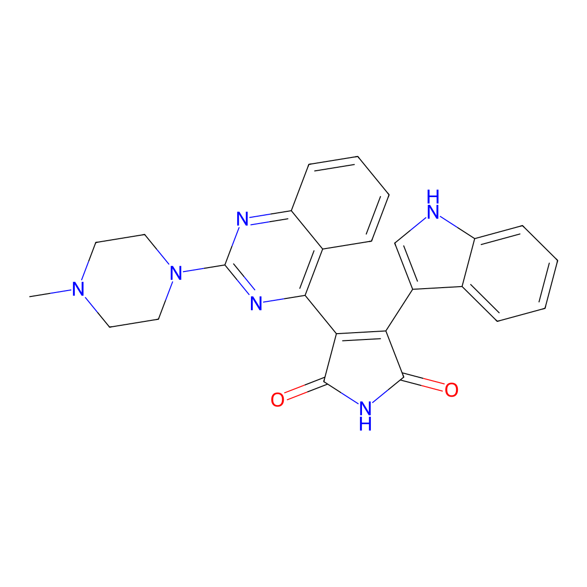 Sotrastaurin molecular structure, CAS 425637-18-9