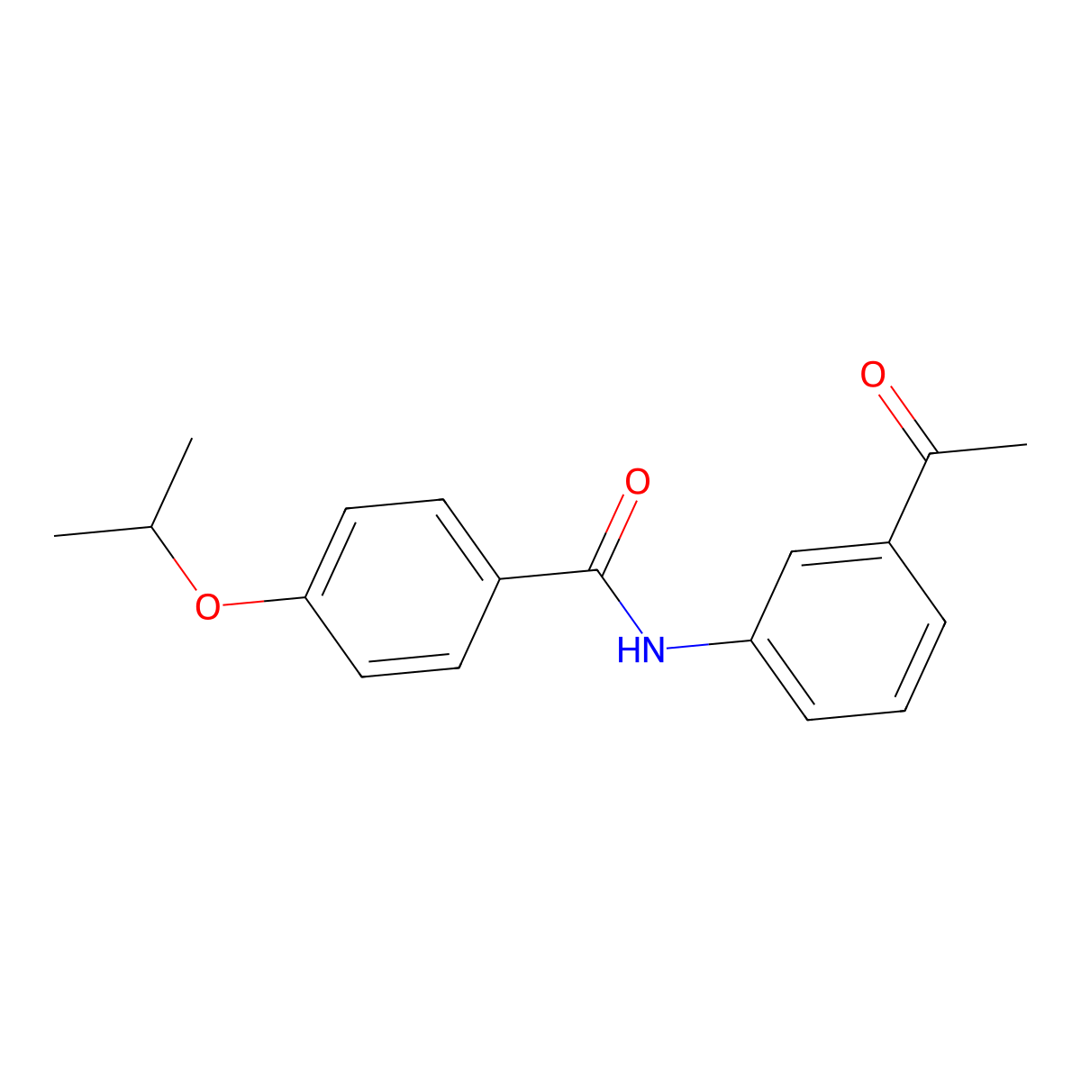 N-(3-Acetylphenyl)-4-(1-methylethoxy)benzamide molecular structure, CAS 425645-84-7
