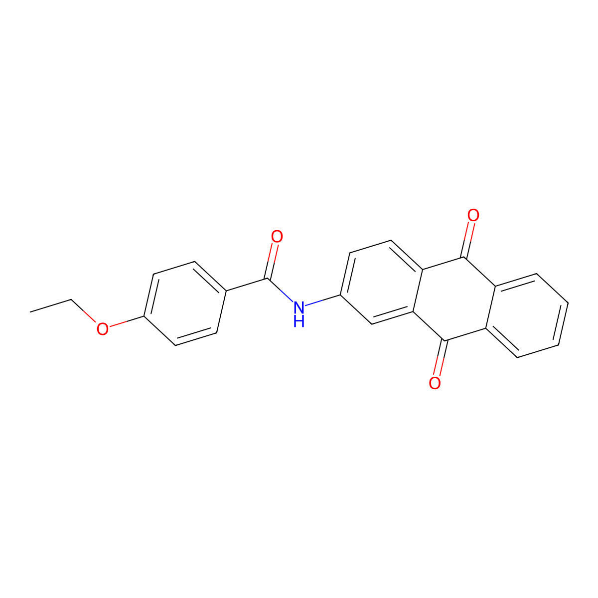 N-(9,10-dioxoanthracen-2-yl)-4-ethoxybenzamide molecular structure, CAS 425646-13-5