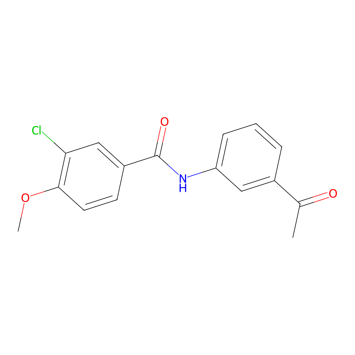 N-(3-acetylphenyl)-3-chloro-4-methoxybenzamide molecular structure, CAS 425649-04-3