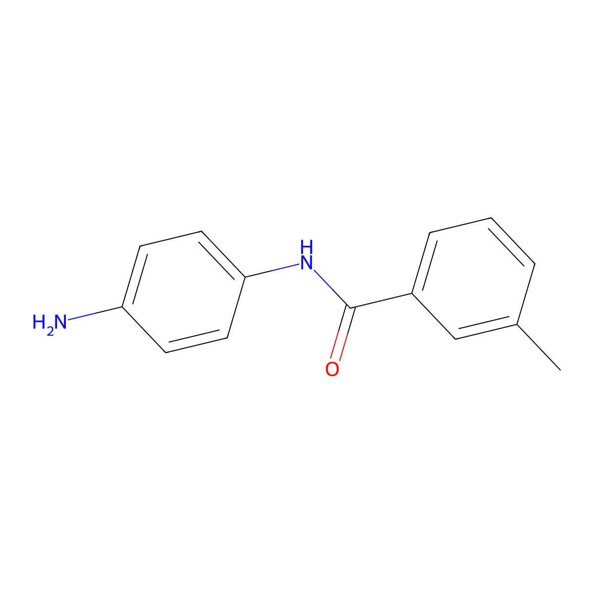 N-(4-aminophenyl)-3-methylbenzamide molecular structure, CAS 425651-25-8