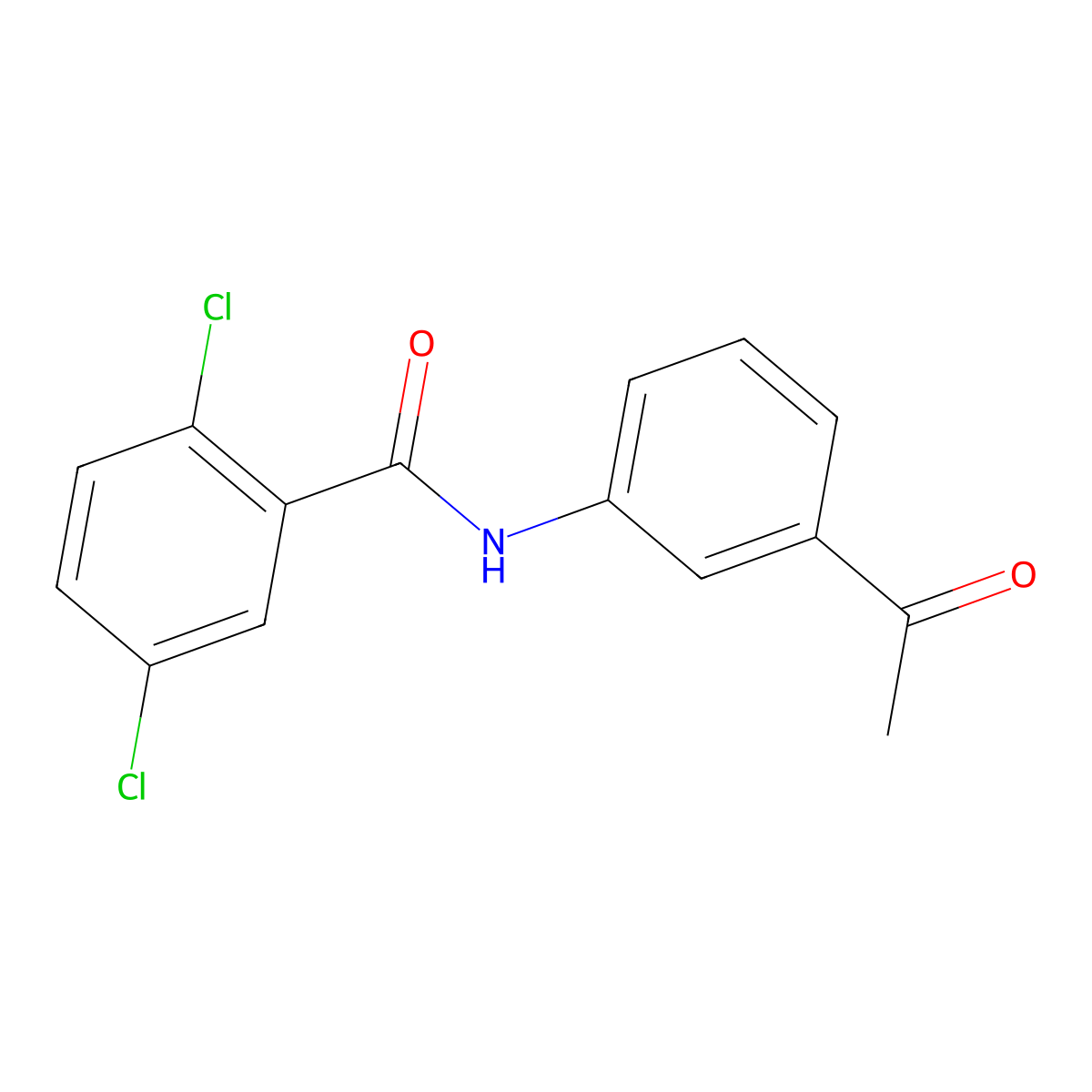 N-(3-acetylphenyl)-2,5-dichlorobenzamide molecular structure, CAS 425651-70-3