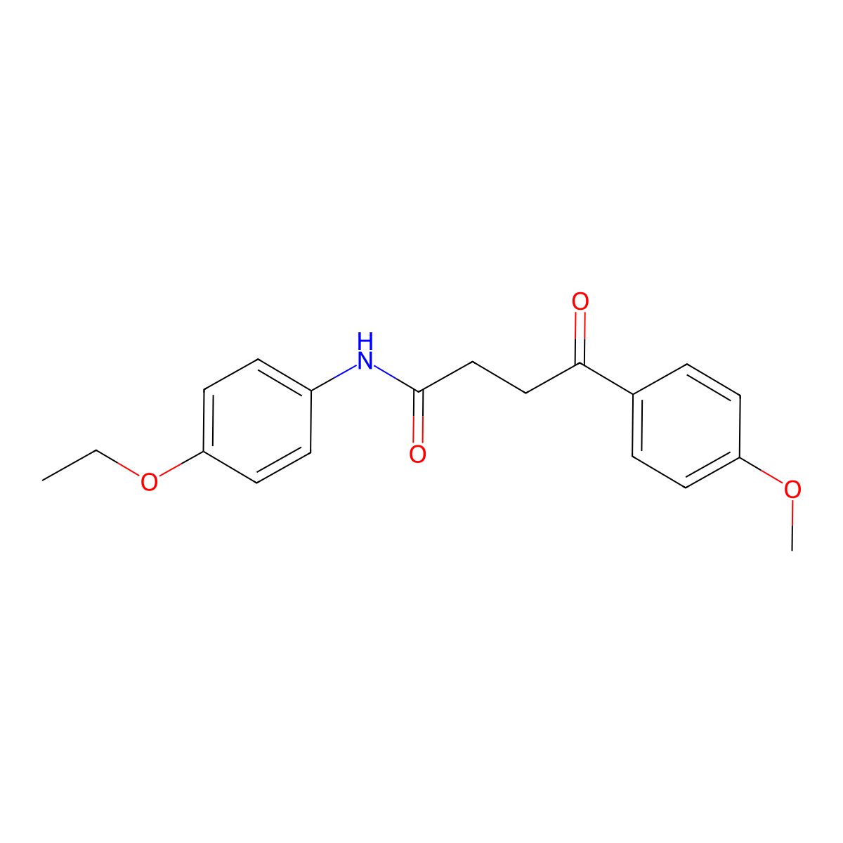 N-(4-ethoxyphenyl)-4-(4-methoxyphenyl)-4-oxobutanamide molecular structure, CAS 425652-64-8