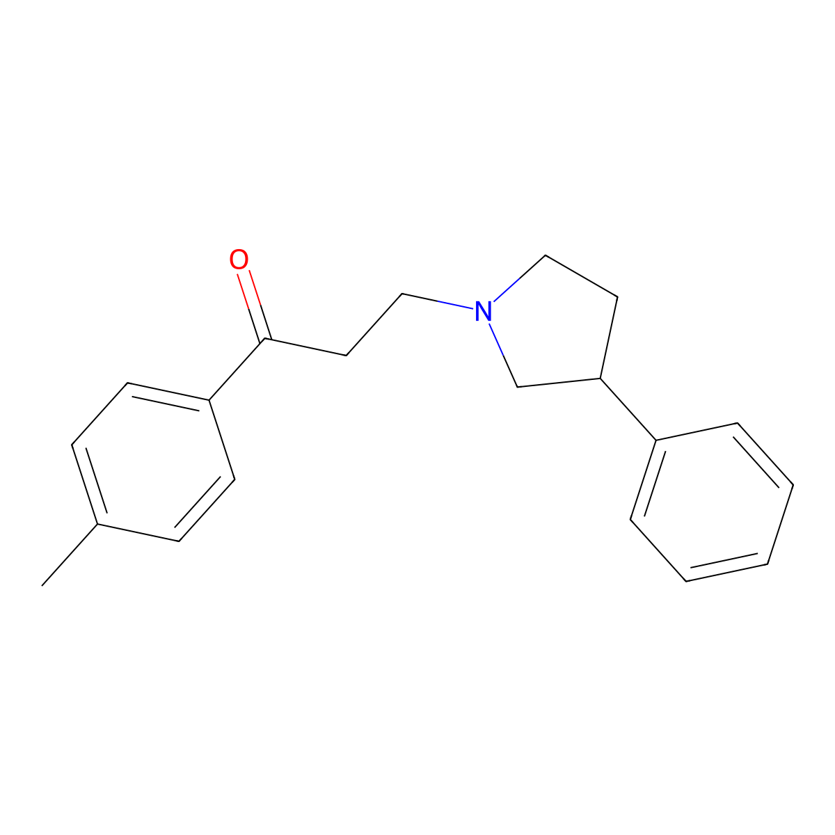 1-(4-Methylphenyl)-3-(3-phenylpyrrolidin-1-yl)propan-1-one molecular structure, CAS 425653-82-3