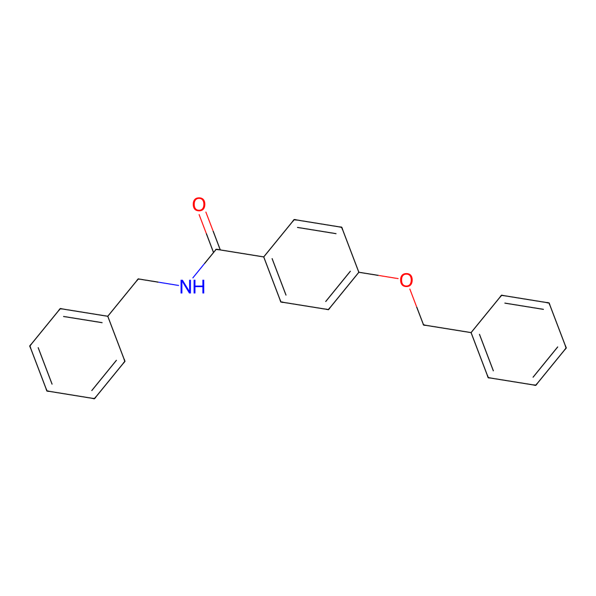 N-benzyl-4-(benzyloxy)benzamide molecular structure, CAS 425655-13-6