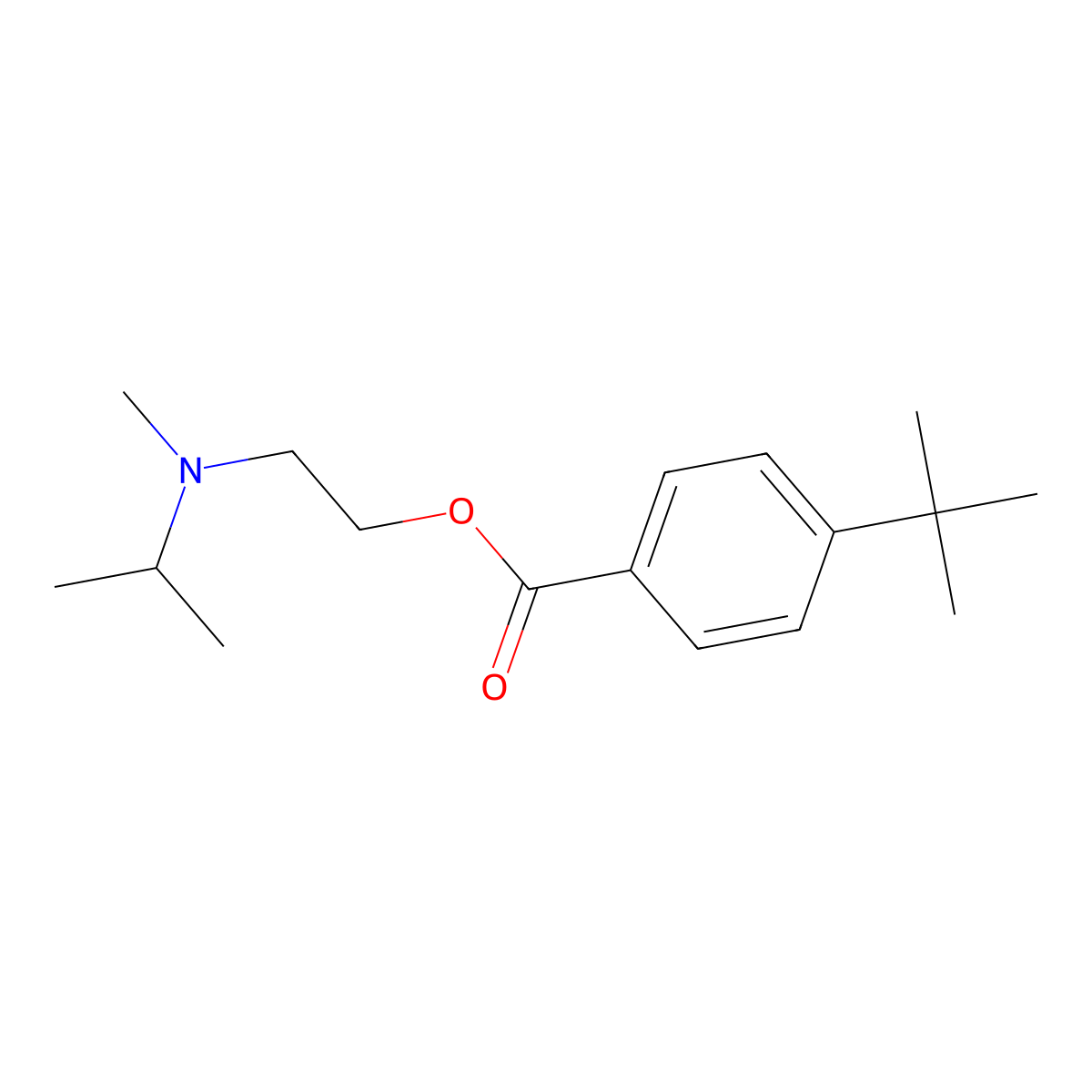 2-[Methyl(propan-2-yl)amino]ethyl 4-tert-butylbenzoate molecular structure, CAS 425657-71-2