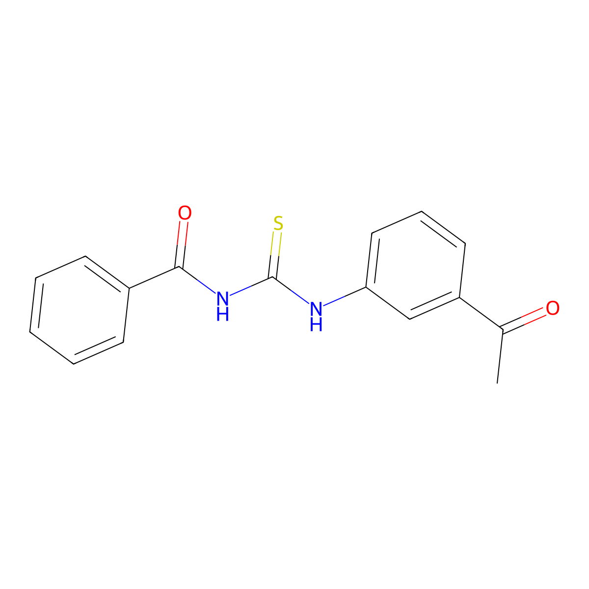 N-[(3-acetylphenyl)carbamothioyl]benzamide molecular structure, CAS 425668-29-7